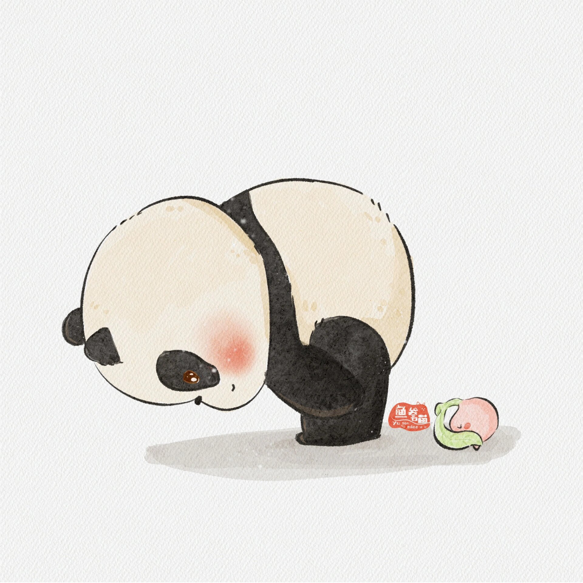 熊猫瑜伽走一波 冬天运动不偷懒,嘿咻嘿咻做起来~ 	 已申请版权🚫