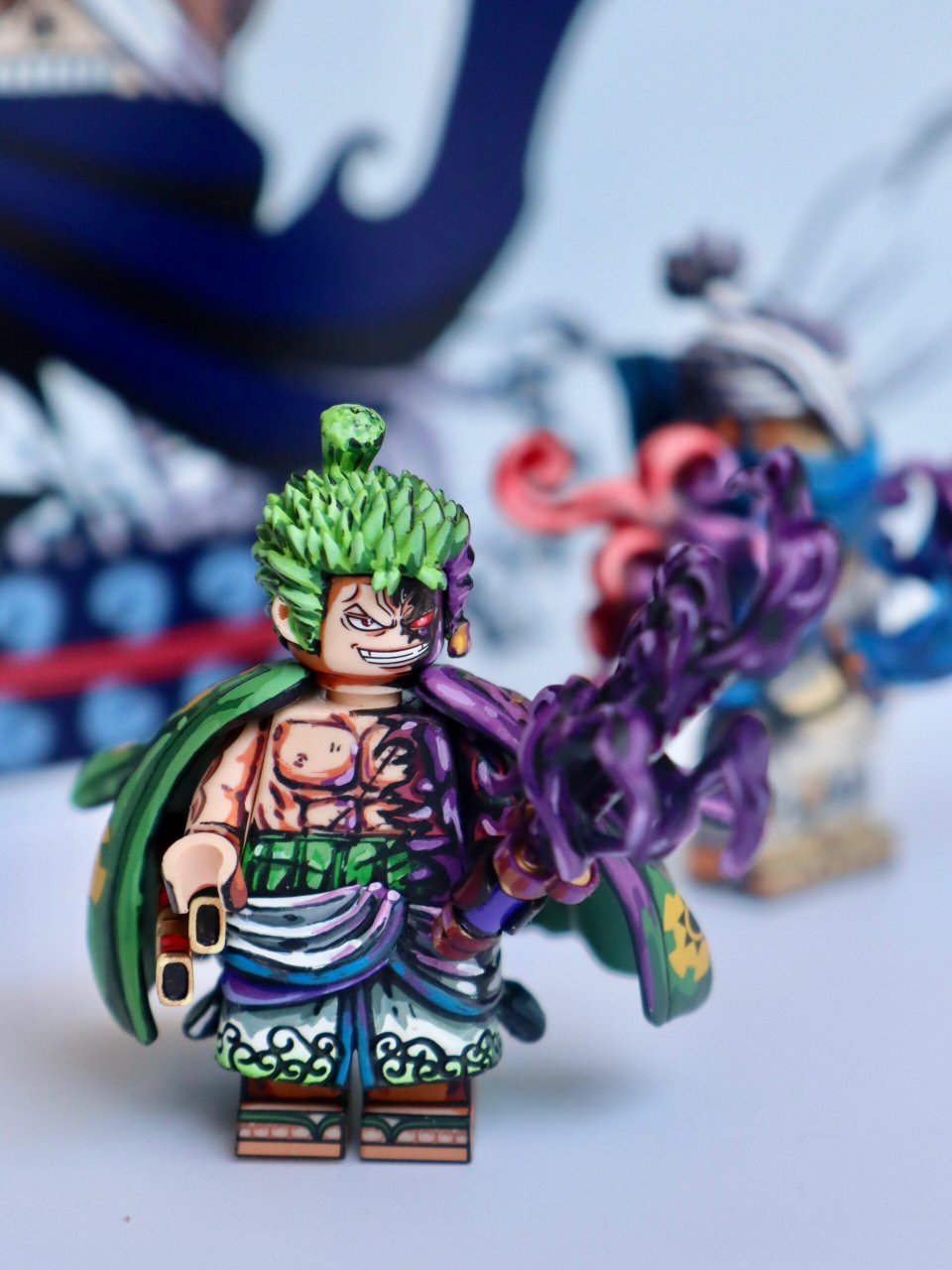 海贼王第三方乐高人仔龙马索隆漫画色重涂 海贼王第三方乐高人仔龙马