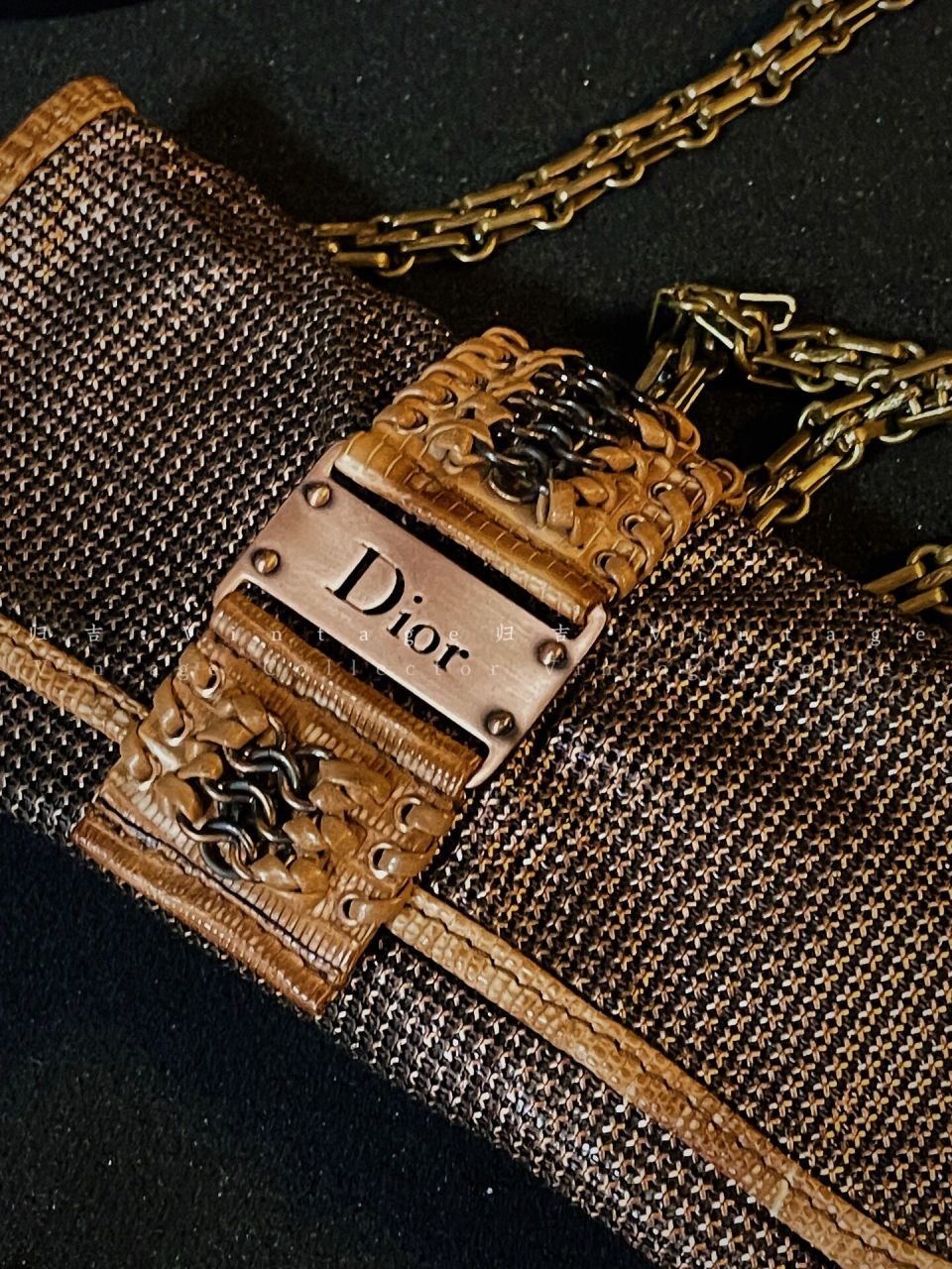 一只金属朋克的蟒蛇97 dior punk稀有金属重工鱼骨蟒蛇包 	 john
