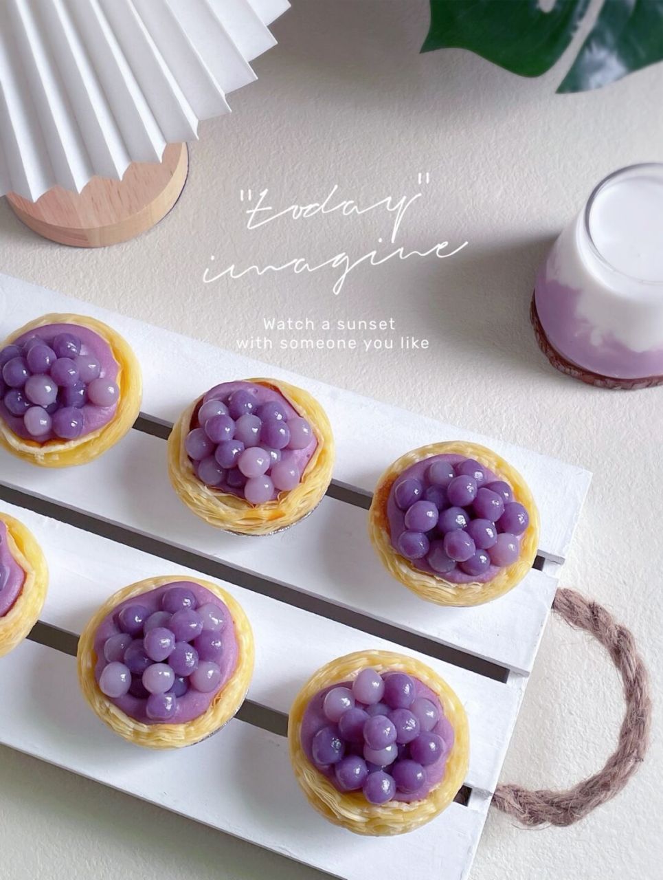 96媲美好利来的芋泥啵啵蛋挞,7815奶香浓郁一口爆浆!