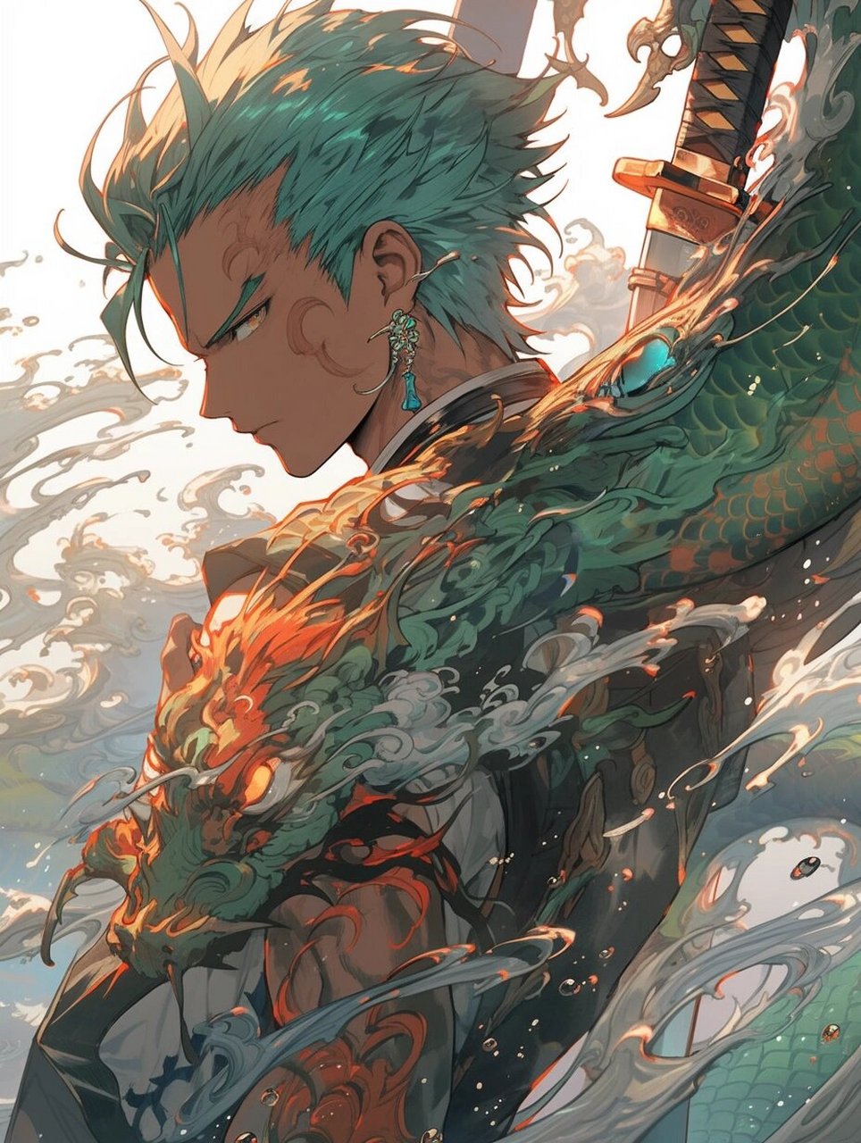 中国风|索隆|壁纸(附咒语) 独在异乡为异客,每逢佳节倍思亲 无刀流