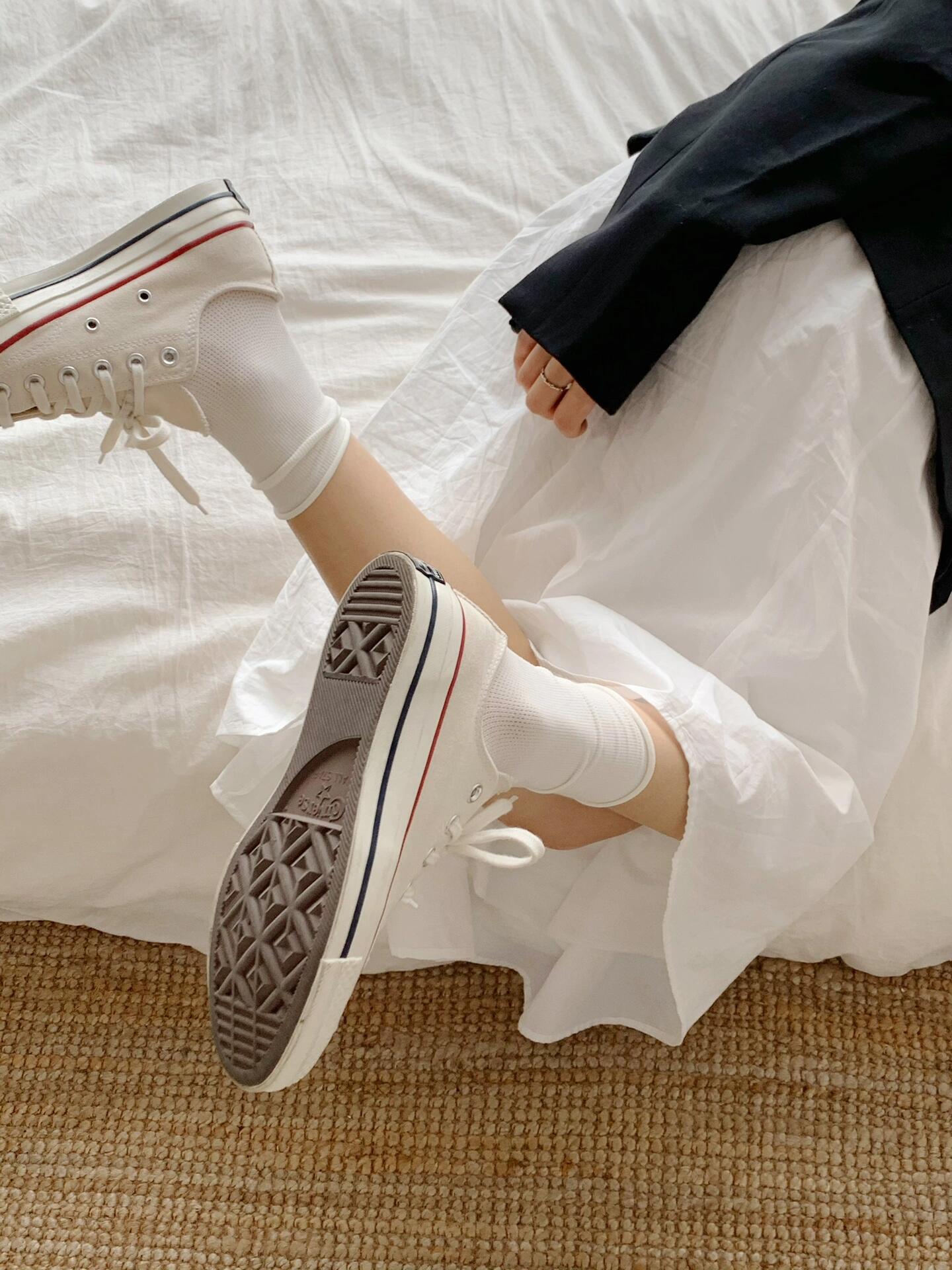 春上新|白袜配帆布鞋简单依旧耐看