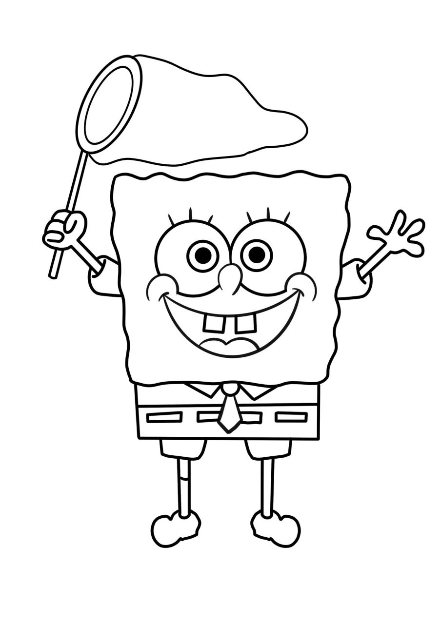 海绵宝宝简笔画教程 儿童喜欢的海绵宝宝简笔画,海绵宝宝简笔画教程