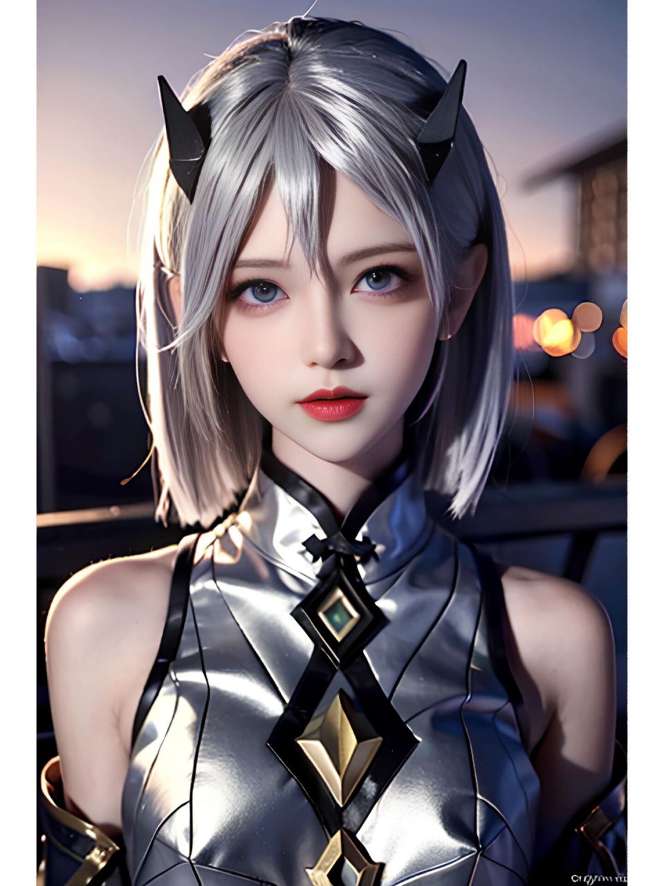 镜 王者东方镜原皮cos效果.