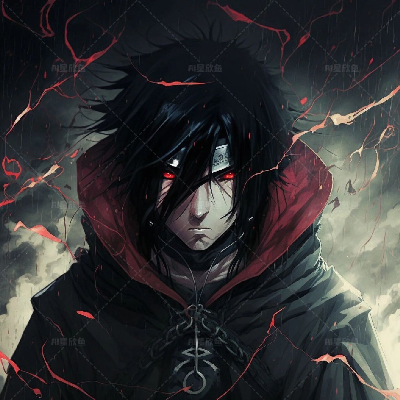 ai生成·火影忍者宇智波鼬风格头像