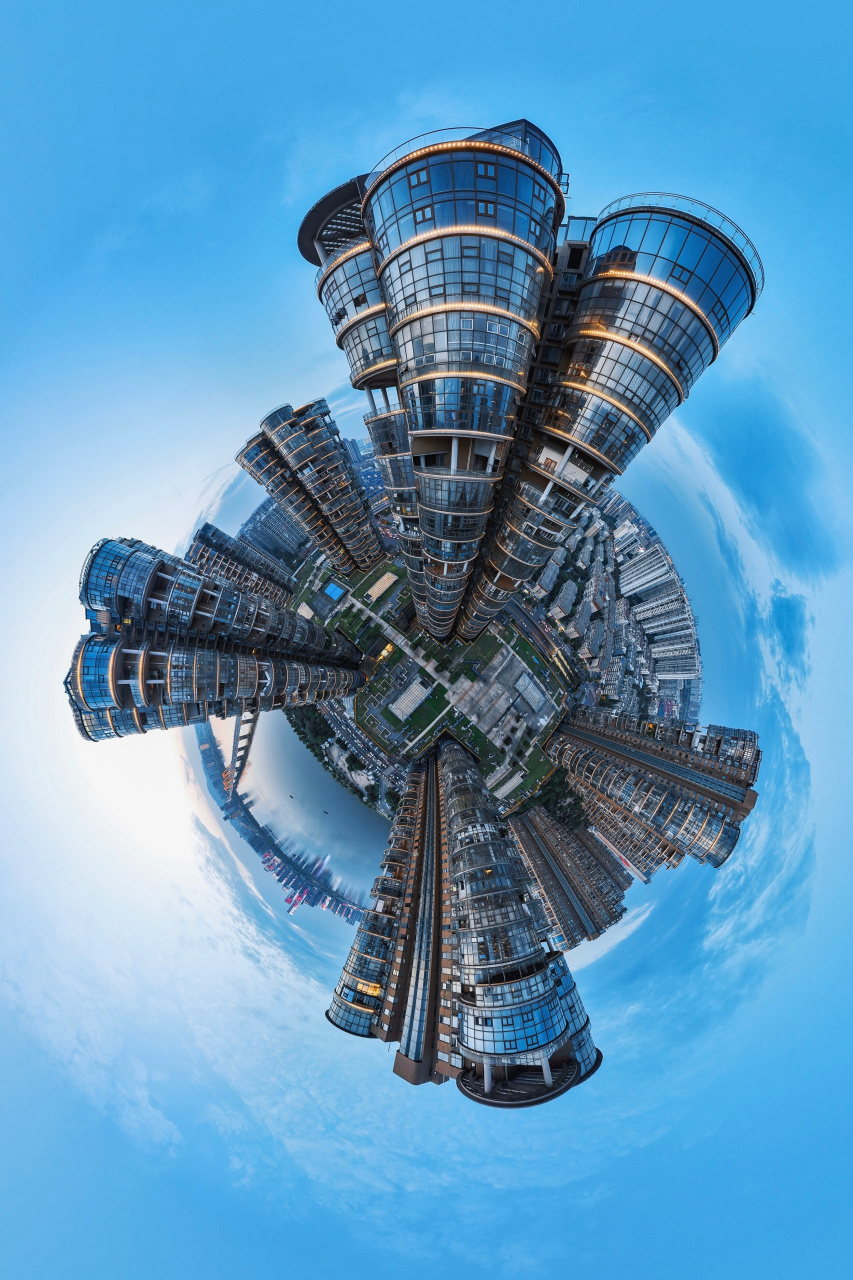 航拍各地小行星全景图,看的出是哪些地方吗?