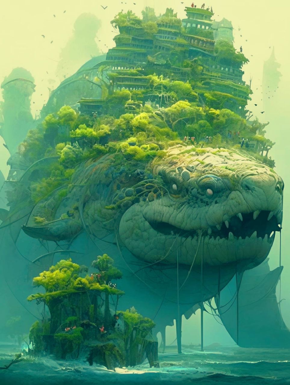 史前巨兽暗黑系山海经神兽壁纸