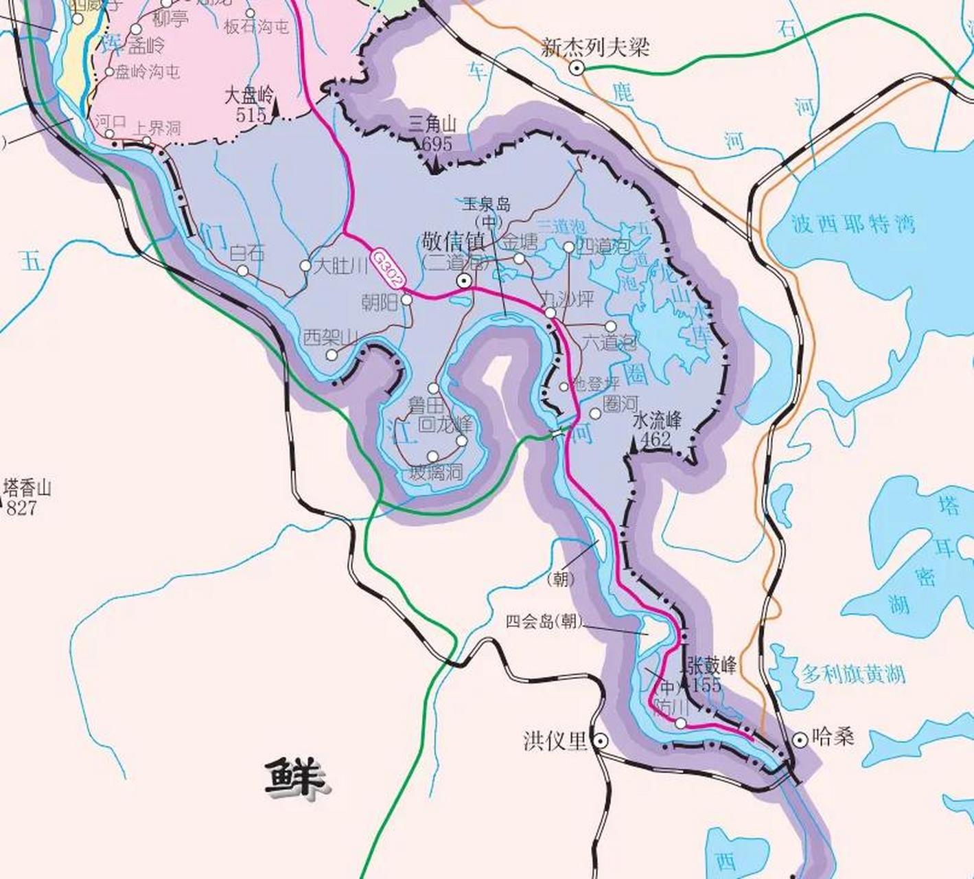 图们江下游的珲春市,江中有好多洲岛,有几个较大的属于朝.