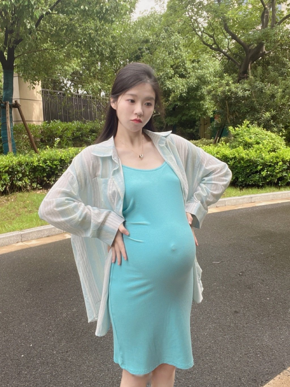 谁家好孕妇孕晚期肚脐这么凸啊98