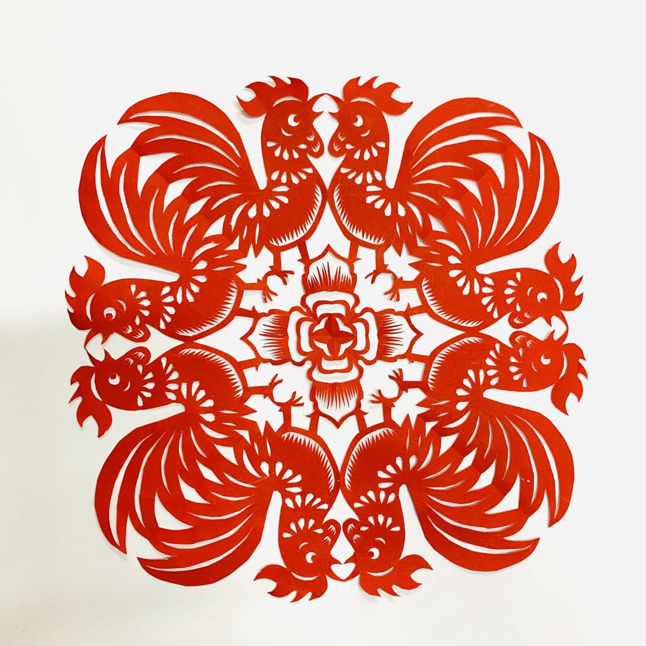 剪纸 对称剪纸,消磨时间之作