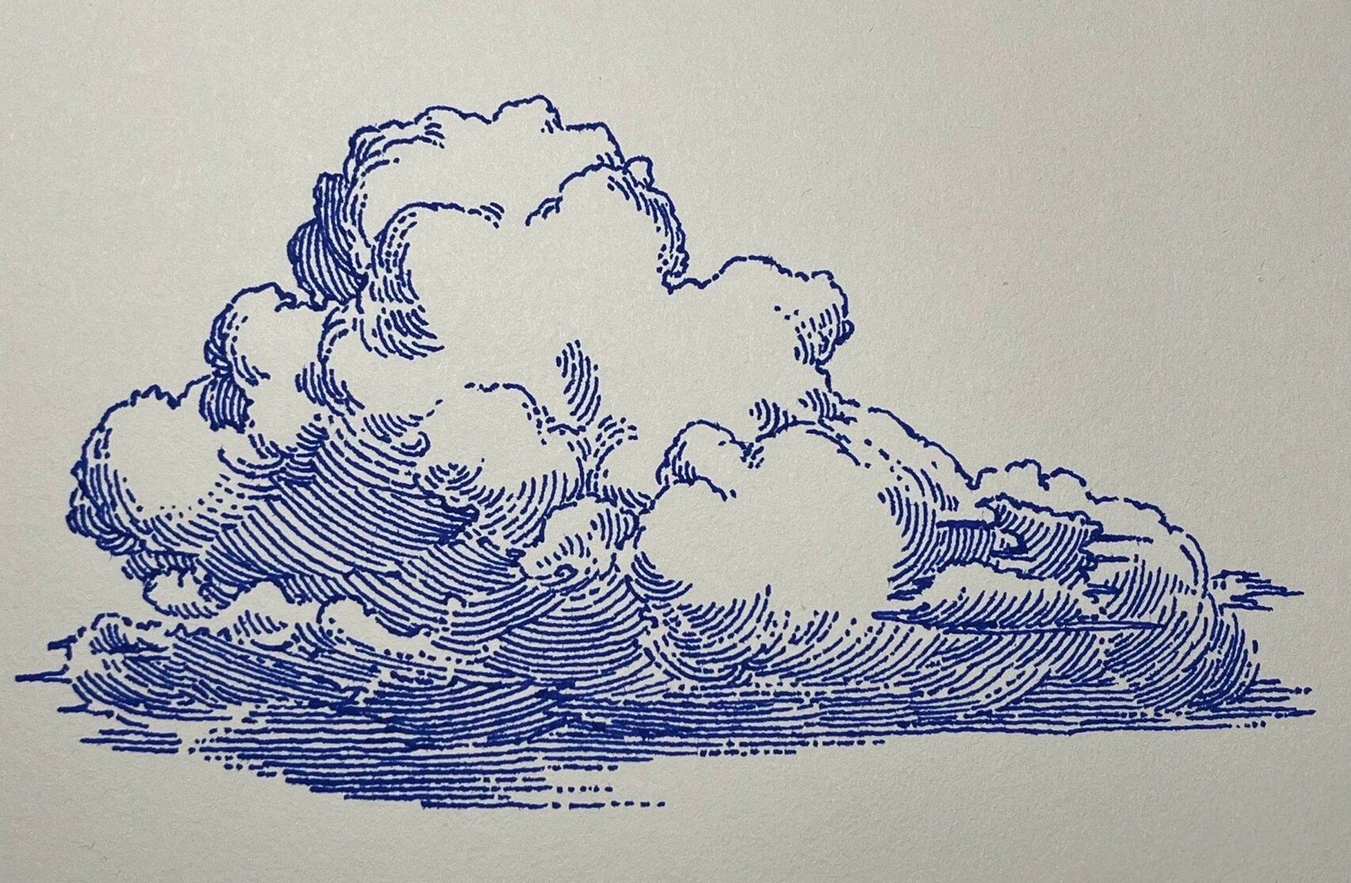 简单的云朵画法对照 外轮廓是重点 否则形体会散 内部的线条尽量以