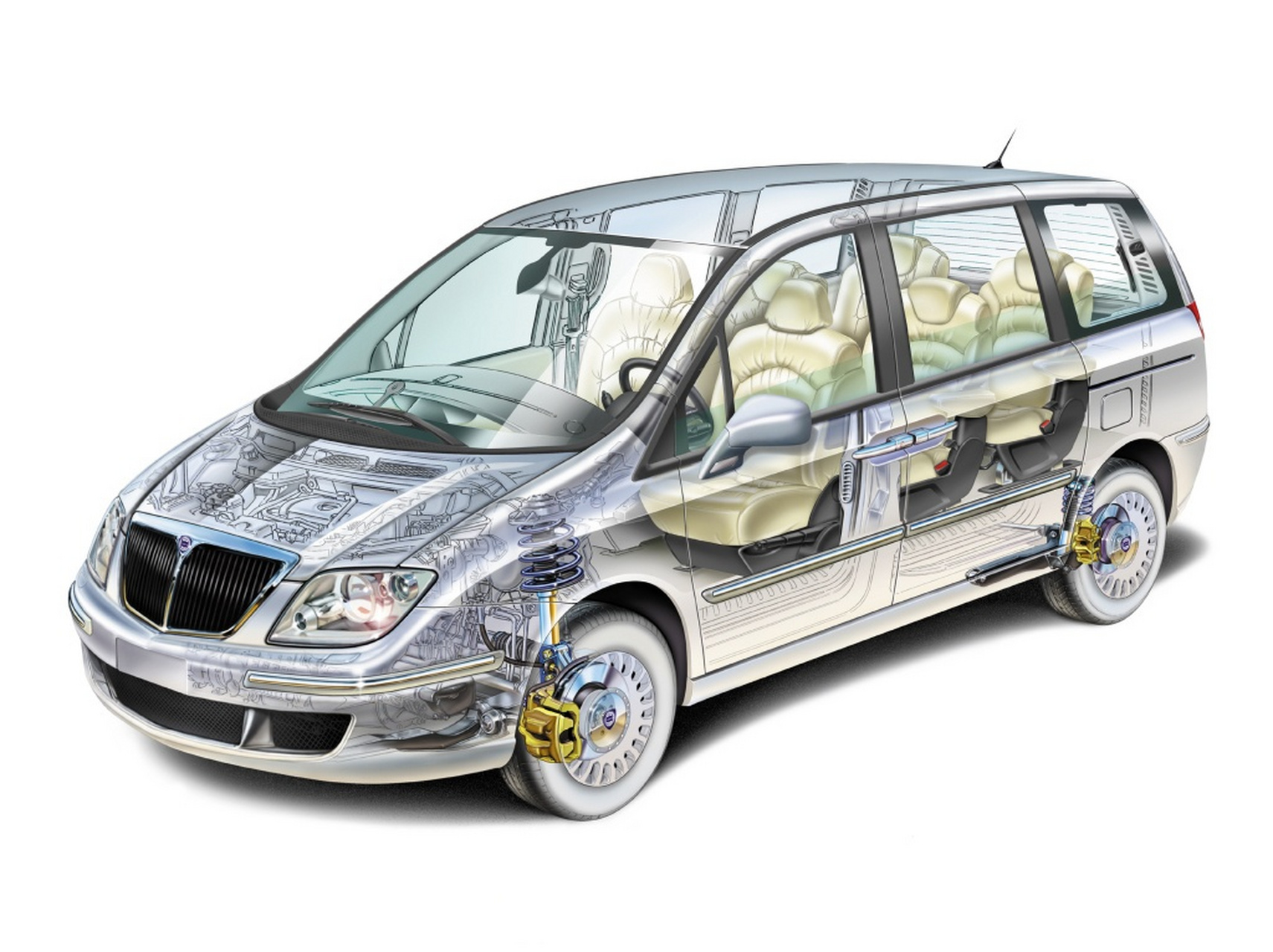 意呆利精品mpv蓝旗亚phedra,你可以说它不可靠,但不许说它不好看