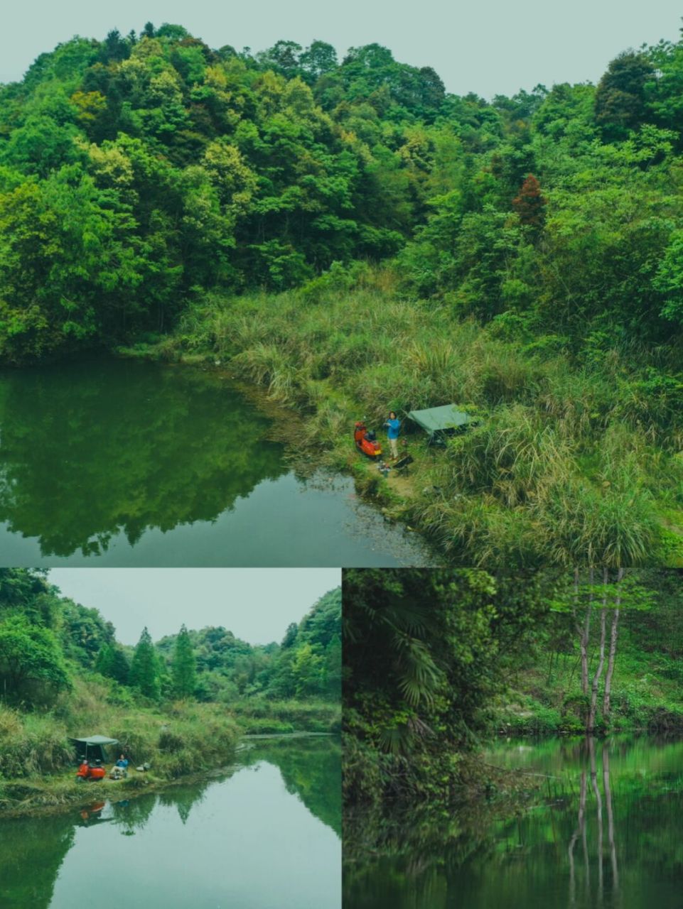 莲花湖水库很大 横跨都江堰和彭州两地,这次找了野地方 优点就是无人