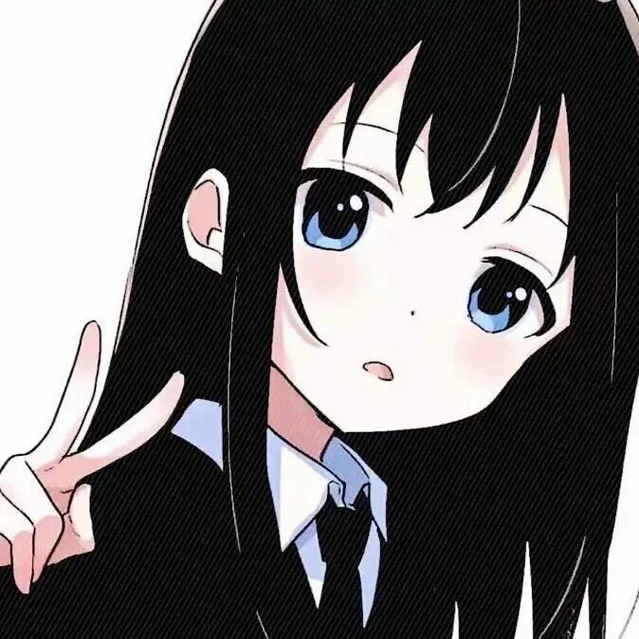 动漫女头|黑长直头像