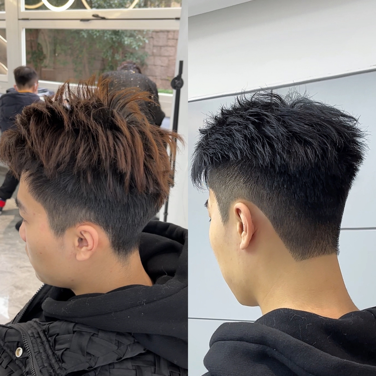 短款王嘉尔 三七分发型谁剪谁帅 本人原创作品