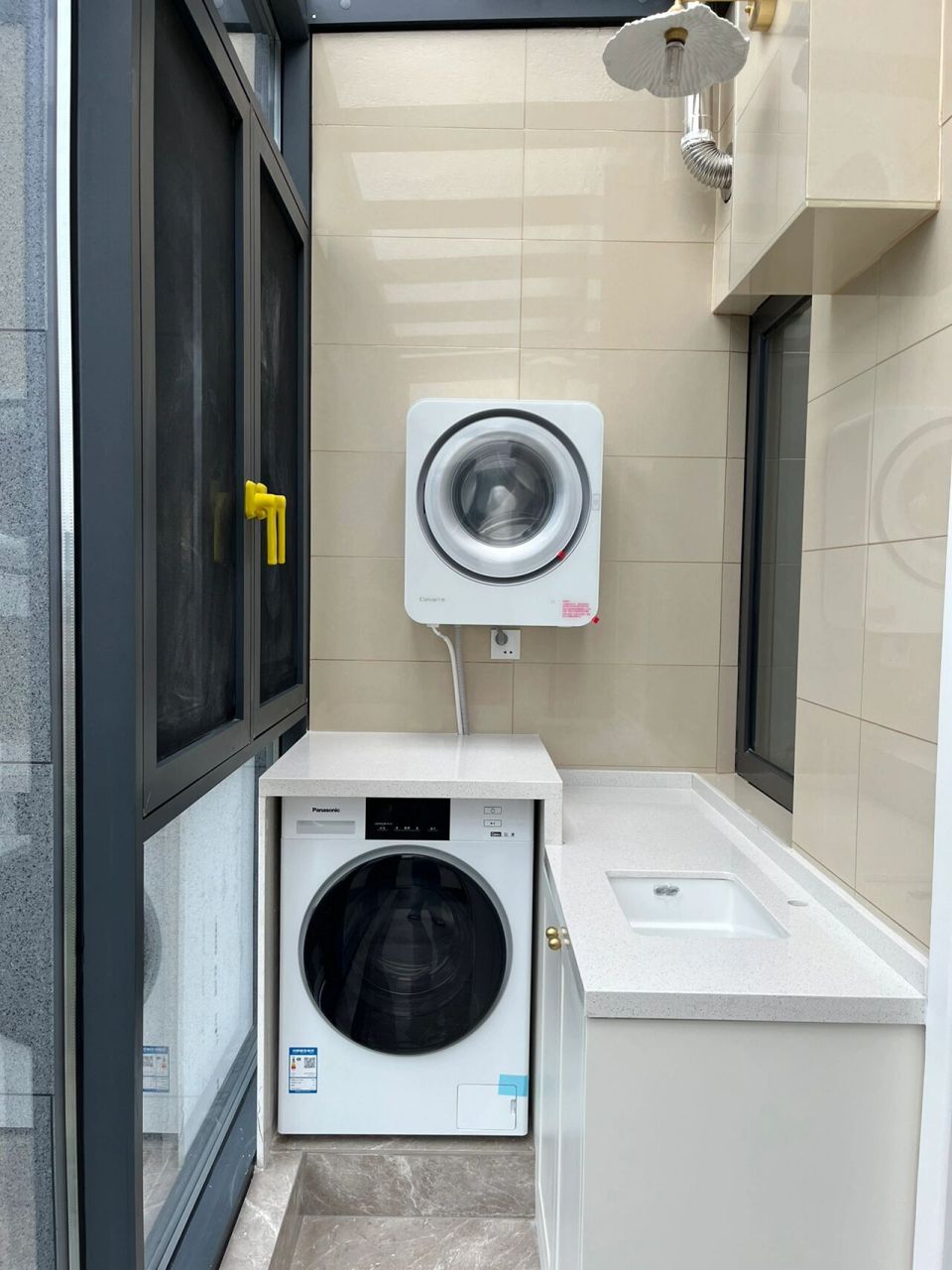 今天来分享一下本次装修我最满意的改造之一——北设备平台改造成洗衣