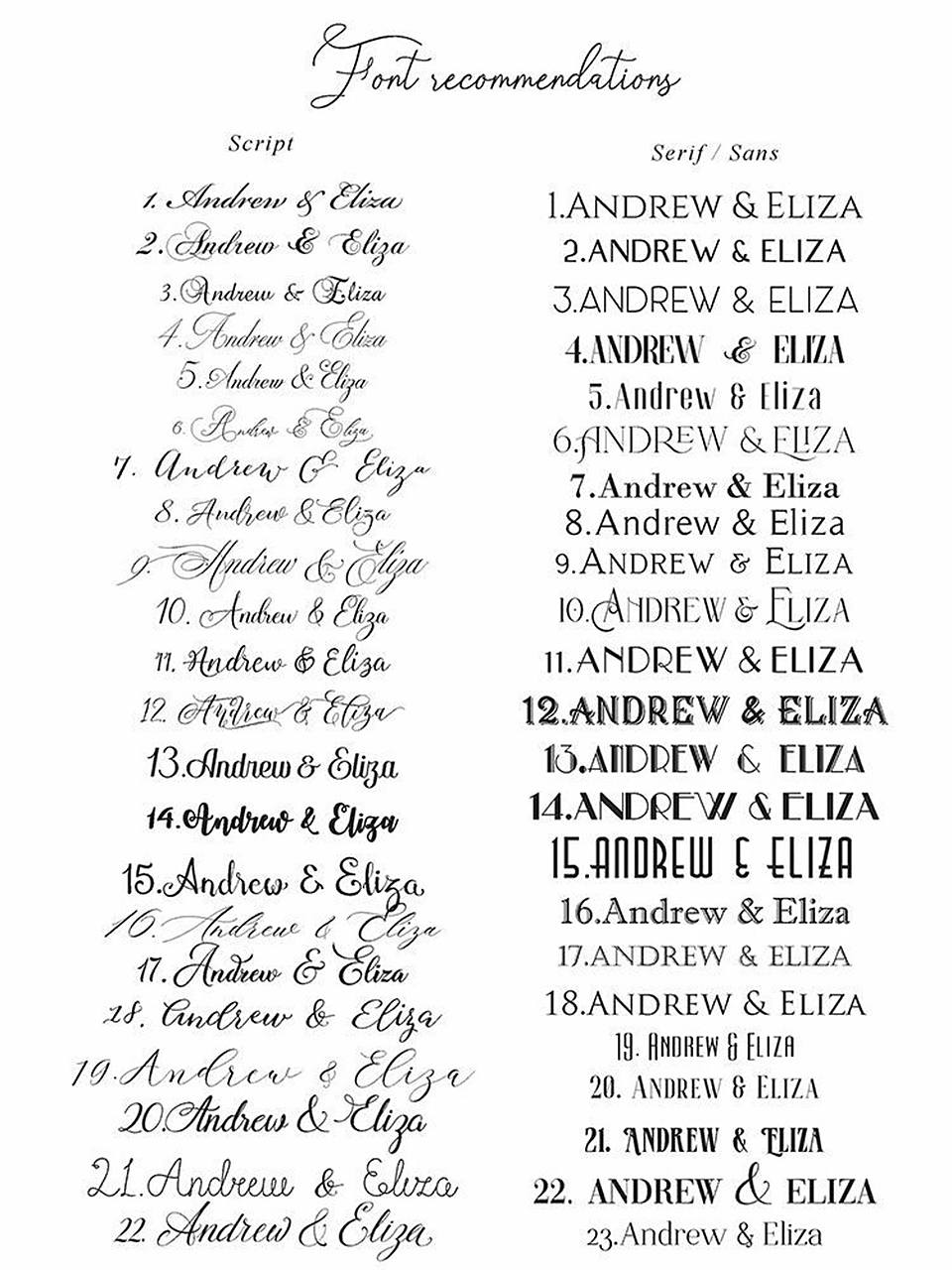 分享一组好看的英文字体适合婚礼手写字体 #字体# #字体分享#  #英文