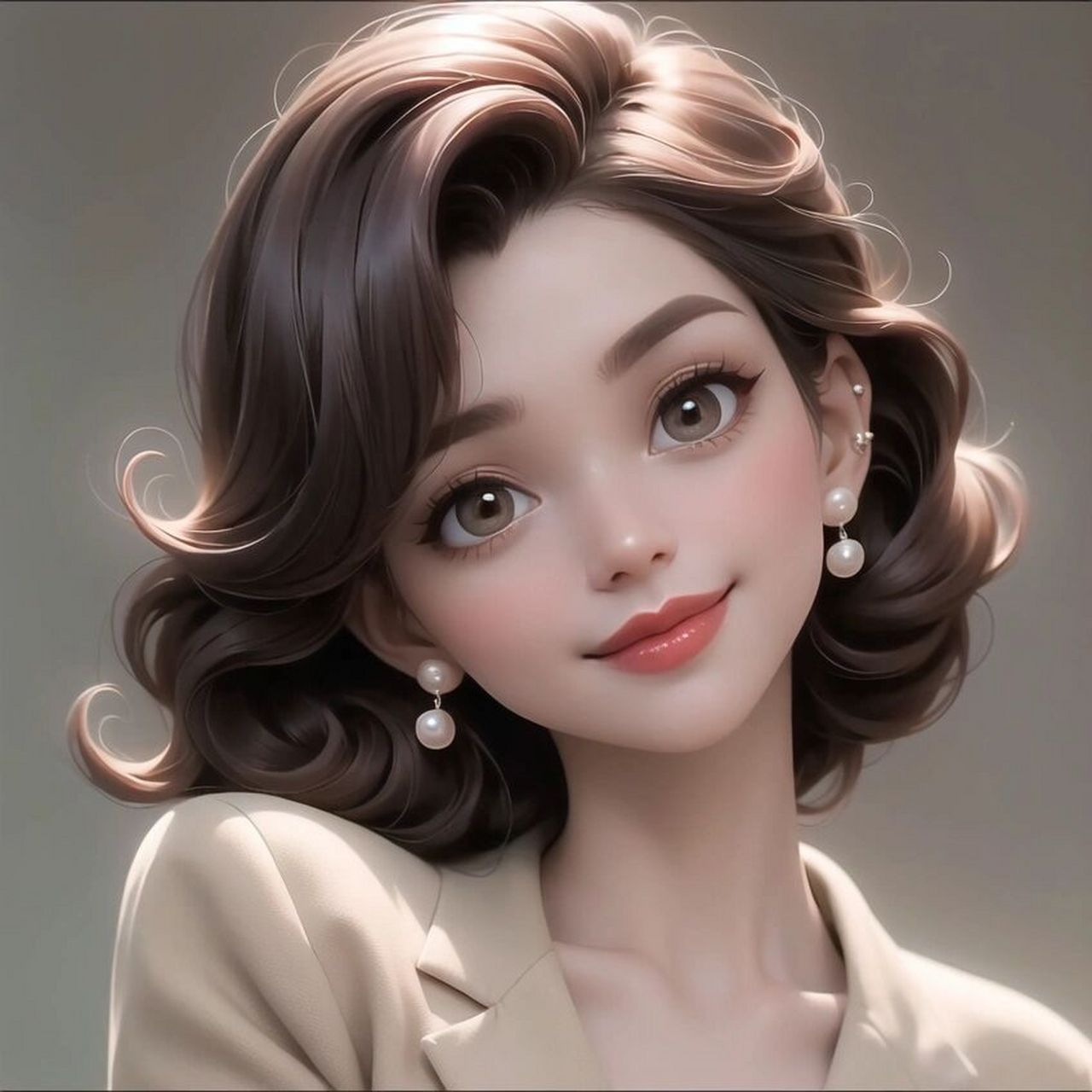 迪士尼公主风头像9499卷发短发女孩头像合集