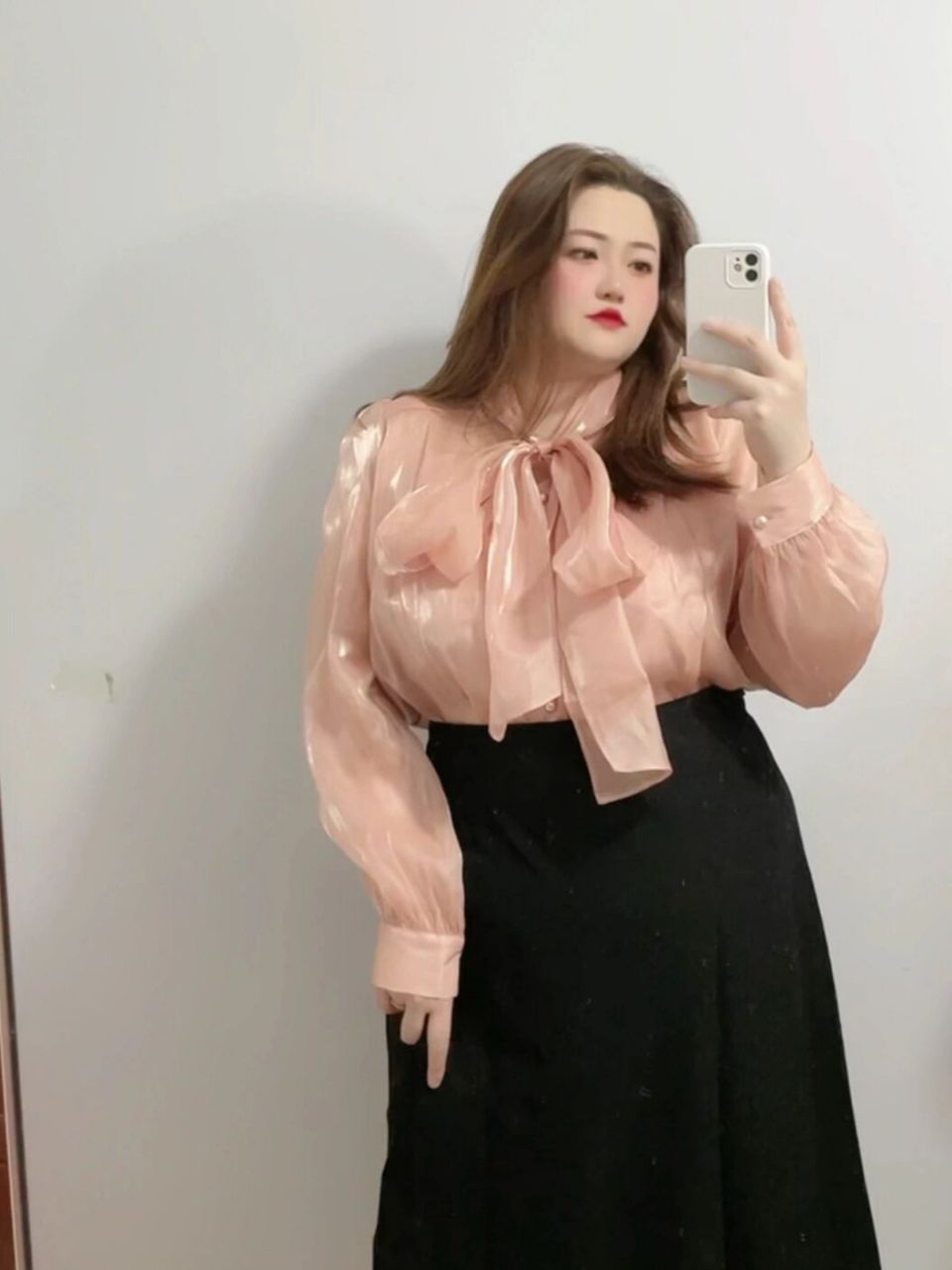 168 180斤‖ 大码通勤穿搭 樱花衬衫 99阿胖和她的朋友们   最大码