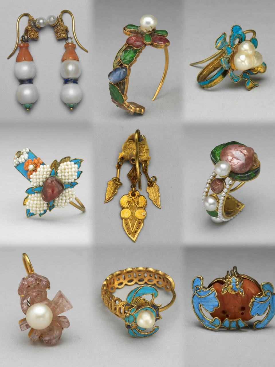 宫里的耳饰 台北故宫博物院收藏的耳环耳饰