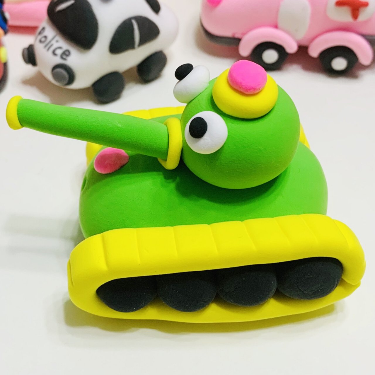 粘土手工交通工具1|幼儿创意粘土亲子手工