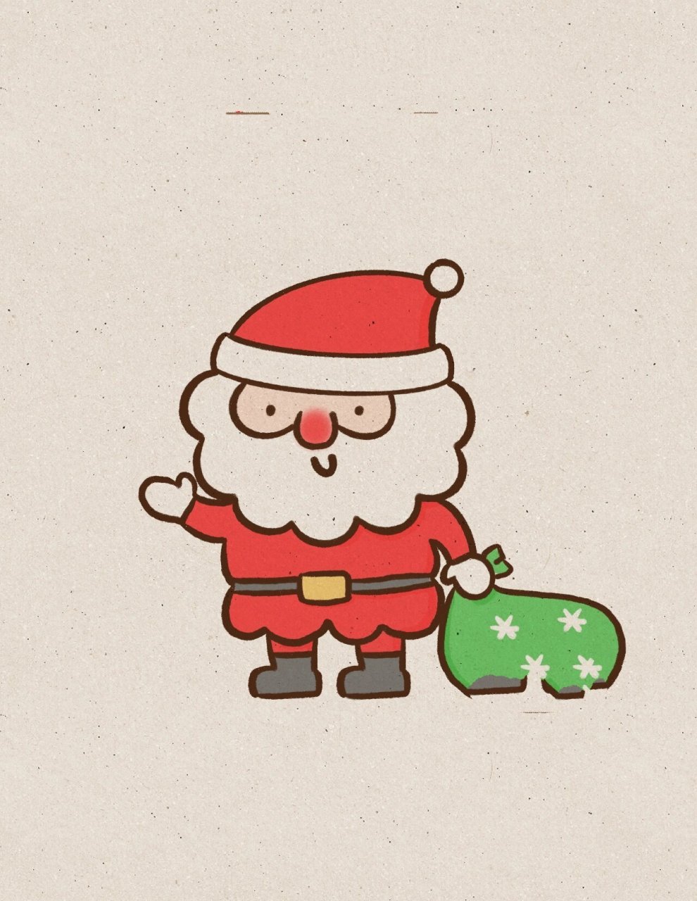 简笔画教程-圣诞老人9199学不会你揍我 圣诞老人(santa claus)是