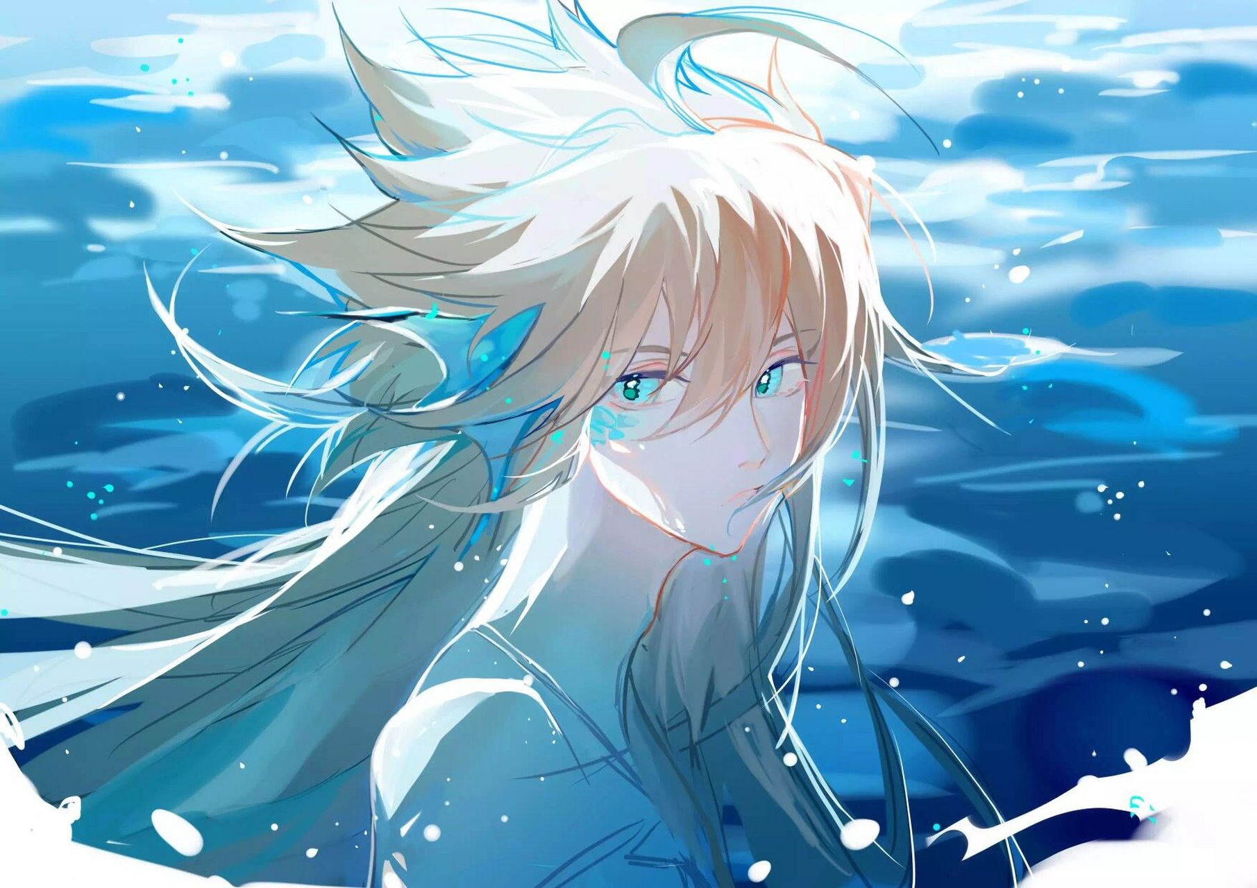 凹凸世界壁纸  安迷修 抱图说一声哈