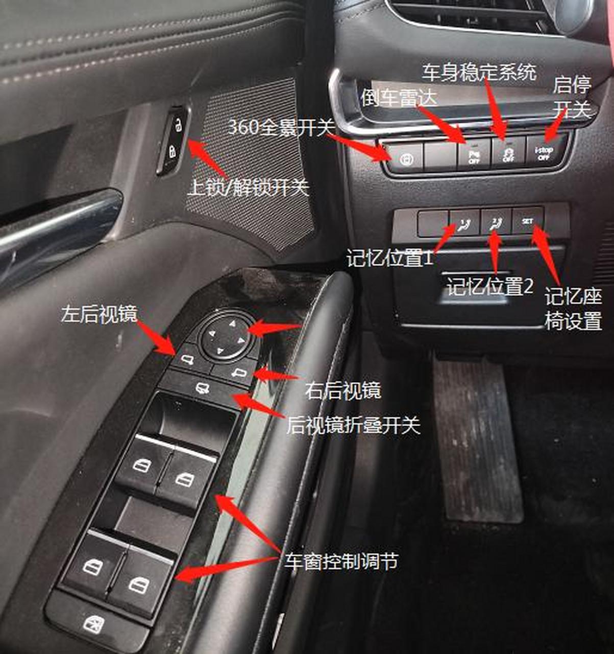 马自达车内按键图解,有需要的可点赞收藏起来