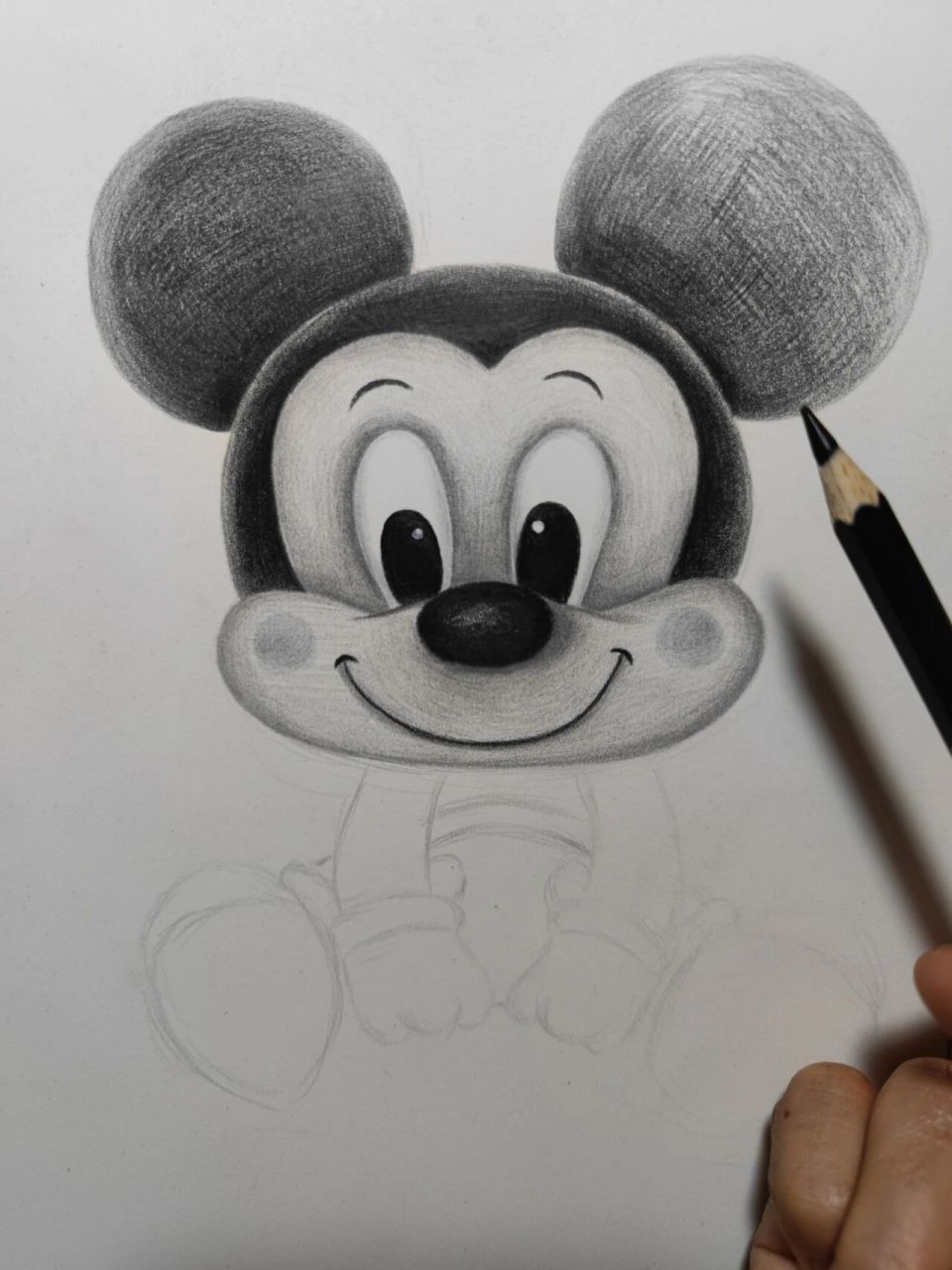 素描一只米老鼠     91檬檬