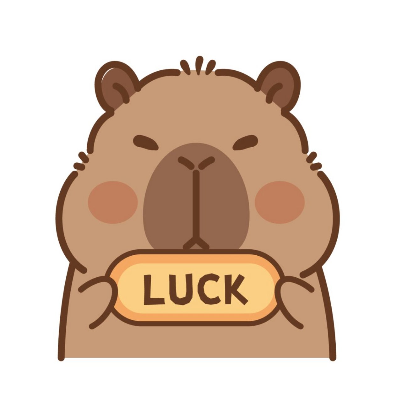 原创|卡皮巴拉水豚鼠ip,卡通形象插画表情包,治愈系ip,元气满满,活泼