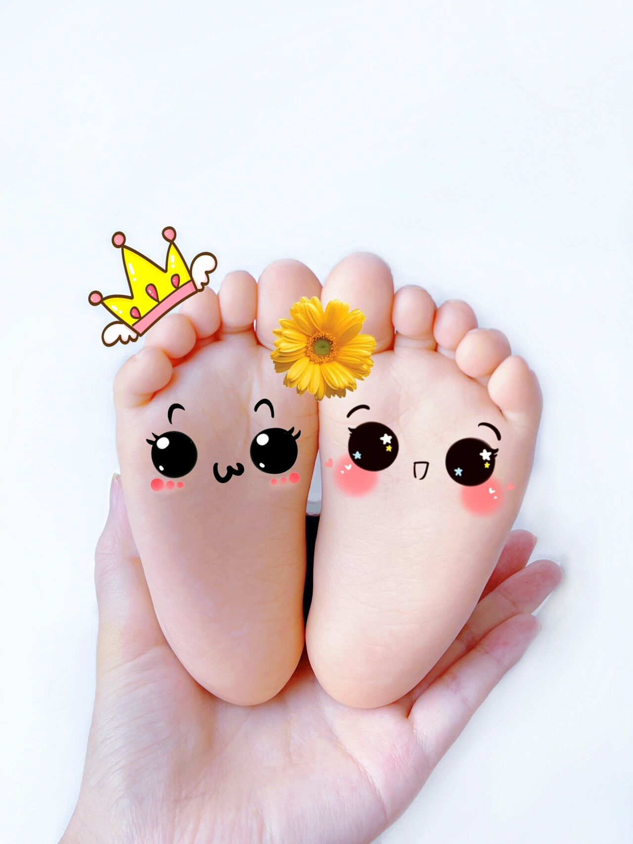 今天来一组小脚丫表情包0606 宝宝出生,满月,百天,周岁都可以这样