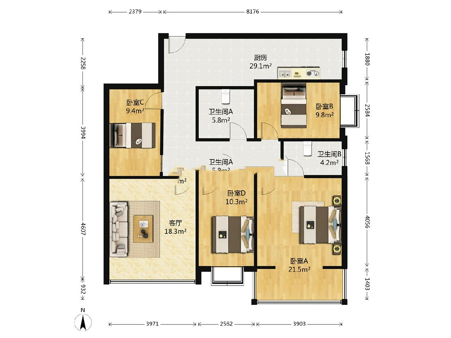 房子缺西北角,有什么能破解吗 房子缺西北角,东北厨房