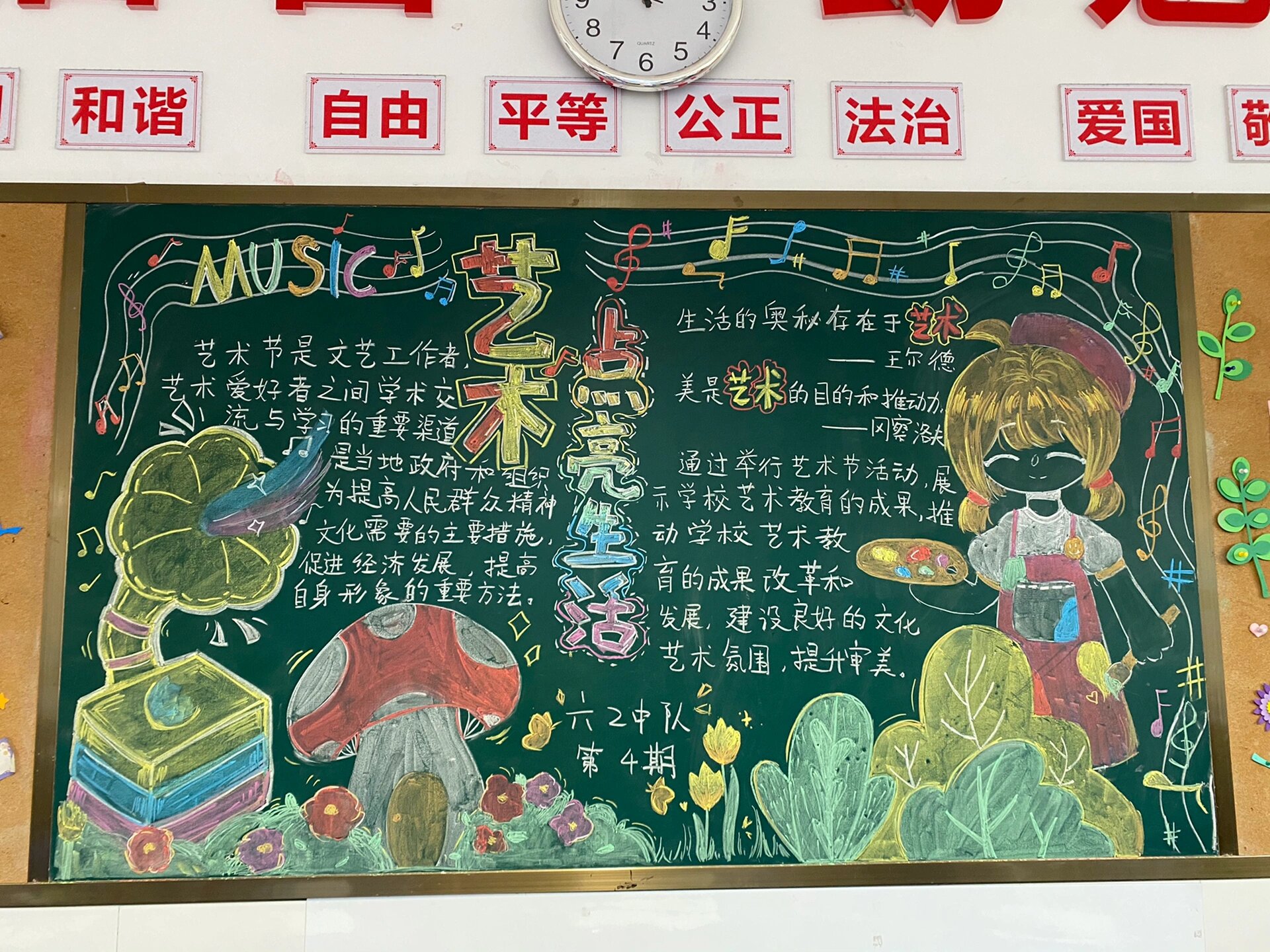 艺术节黑板报96 艺术节又来了～ 这次画风太可爱了 艺术点亮生活