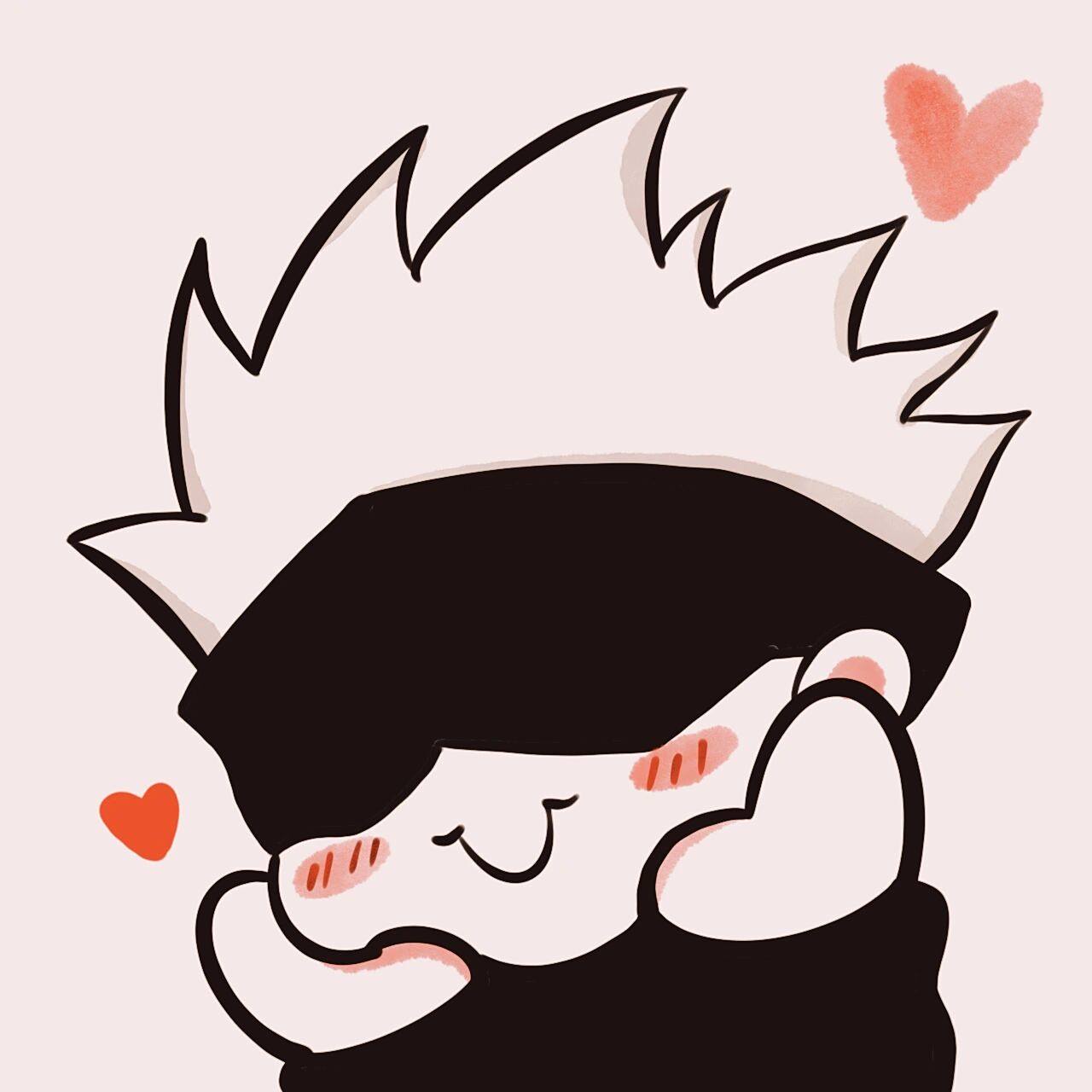 控笔|q版五条悟绘画|咒术回战|头像表情包 控笔打卡-第1天 绘画契机: