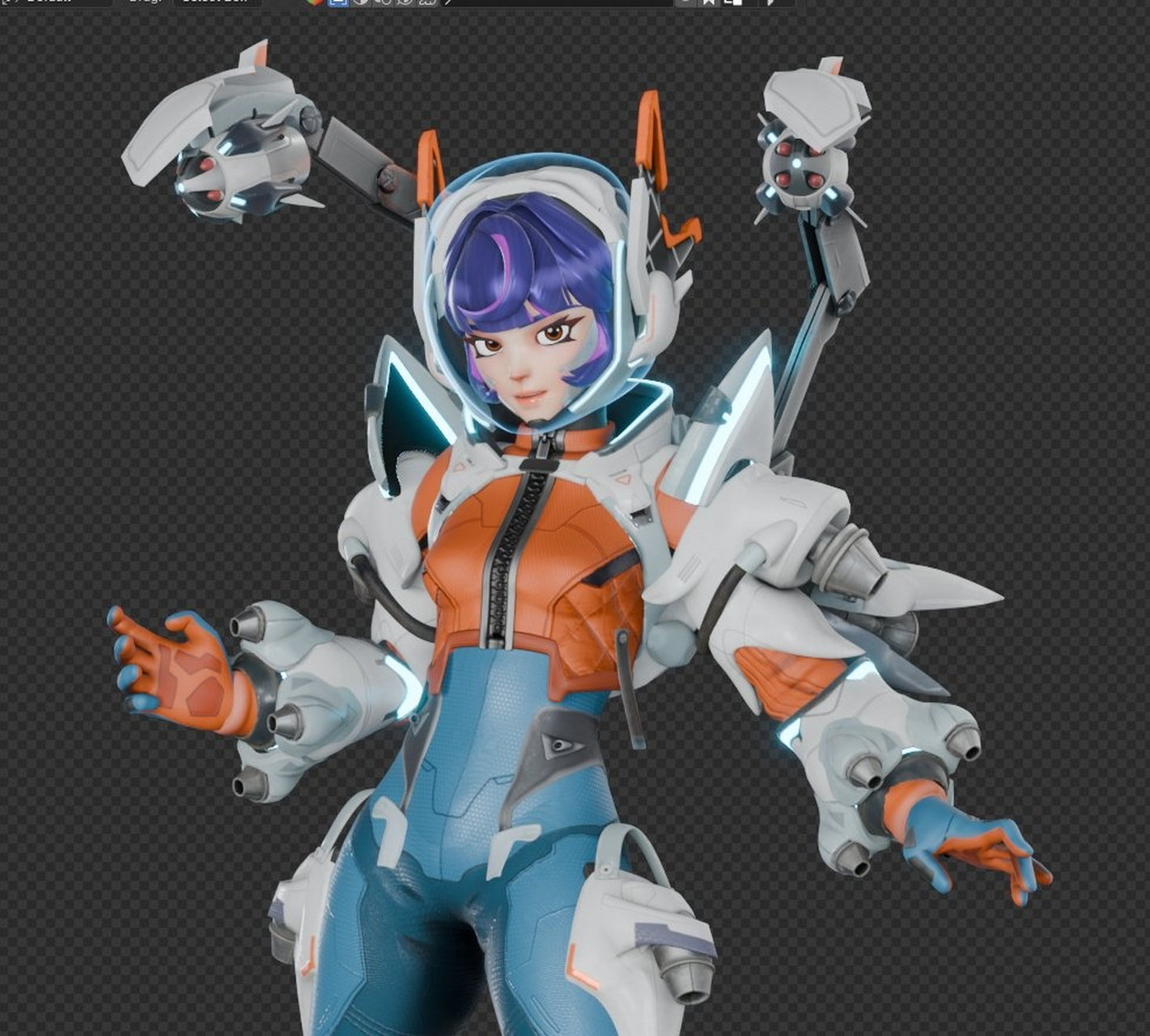 《#守望先锋2#》新辅助英雄space ranger还未上线,国外3d艺术家lukasz