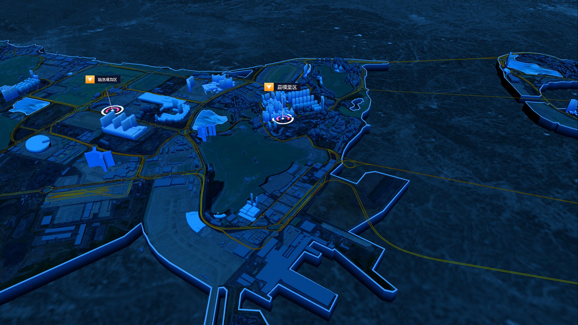 3d地图-科技风3d城市 提到科技感👀👀👀 95%的人都会想到"科技