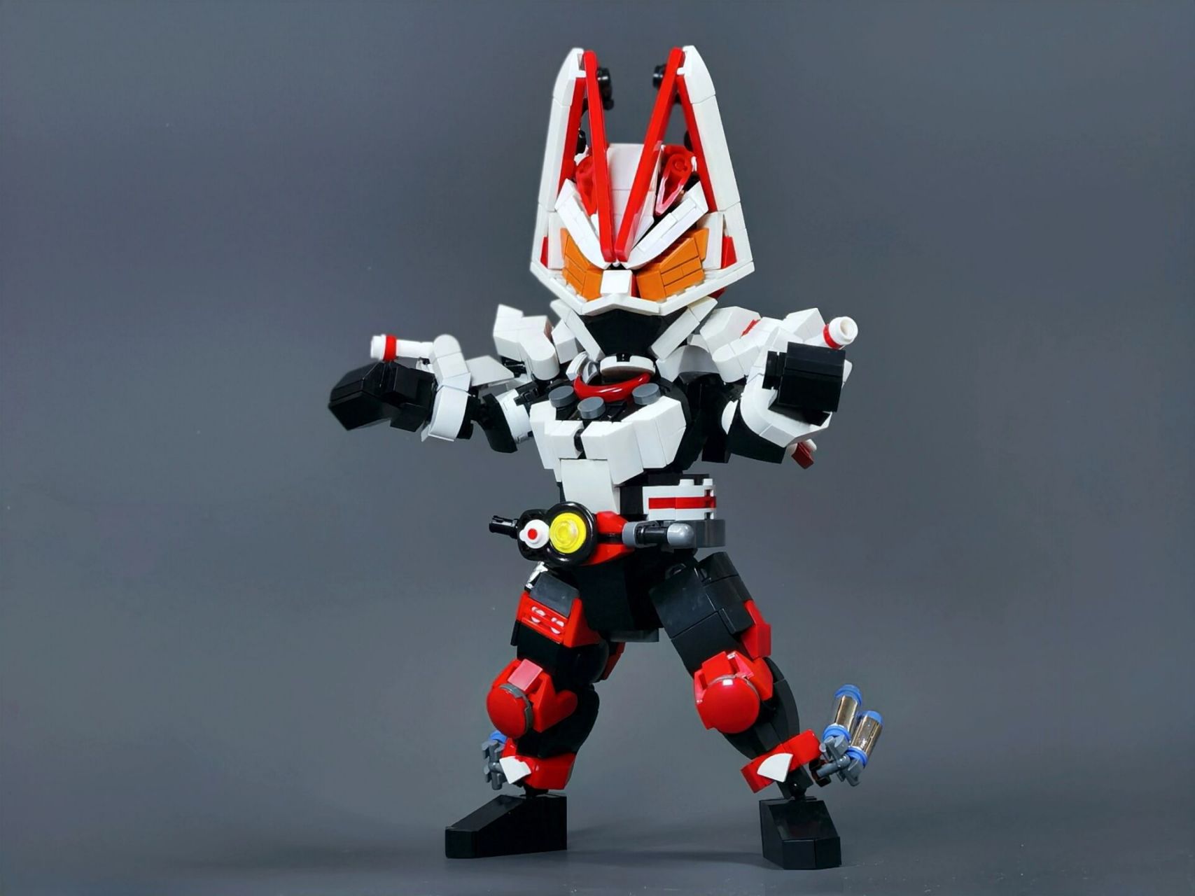 【积木作品】q版 假面骑士 极狐 极狐目前来看还是很精彩的 所以就moc