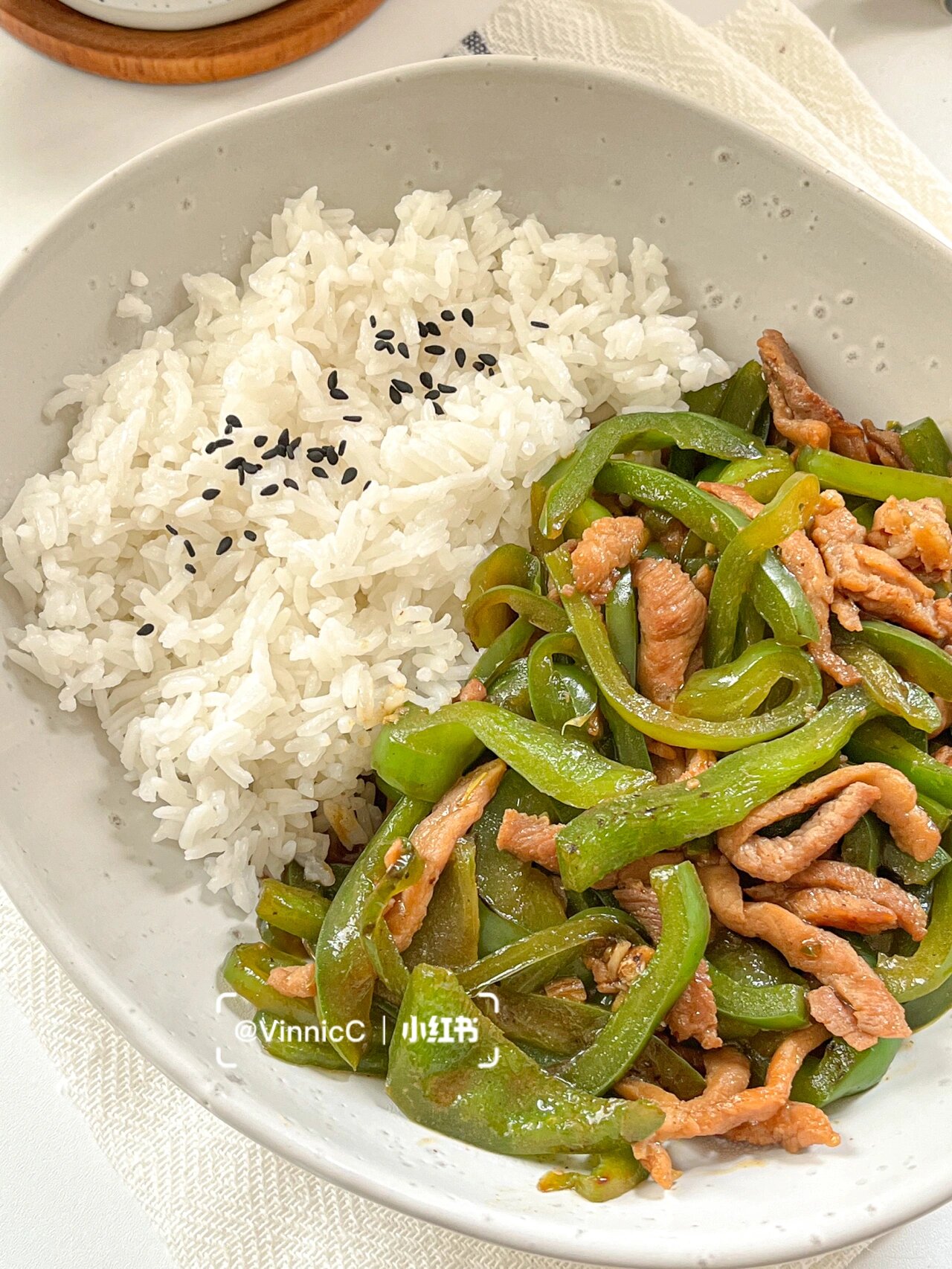 减脂餐01道97青椒肉丝盖饭7515这玩意太绝了!