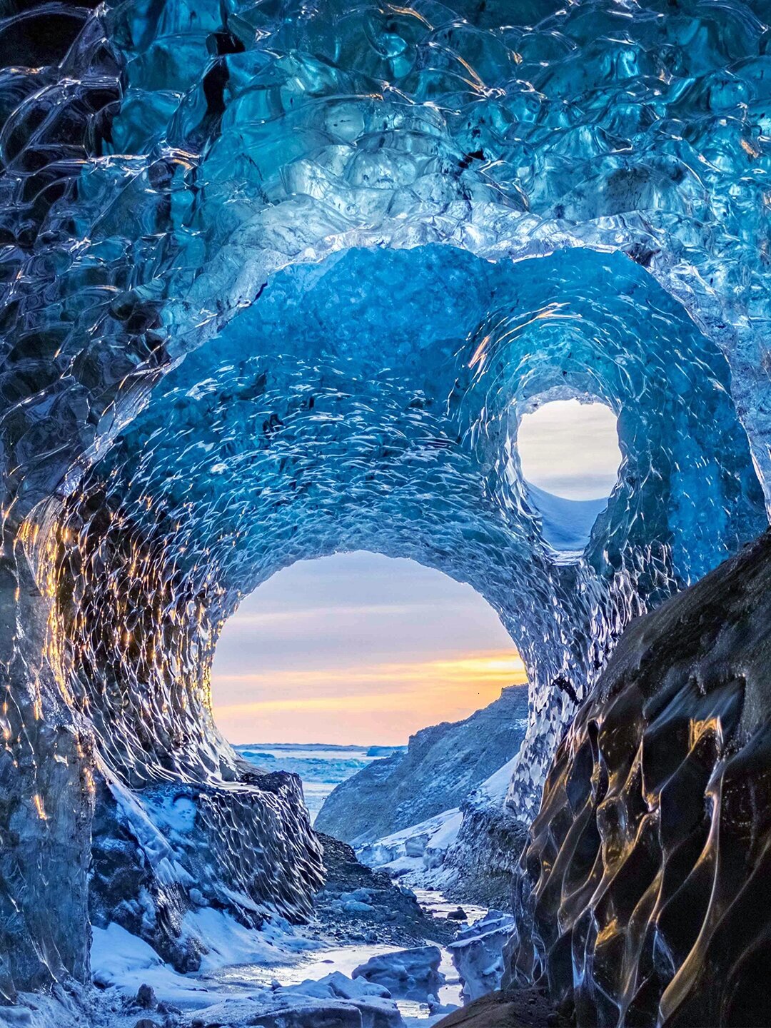 冰岛秘境/特立独行的冰雪「蓝洞