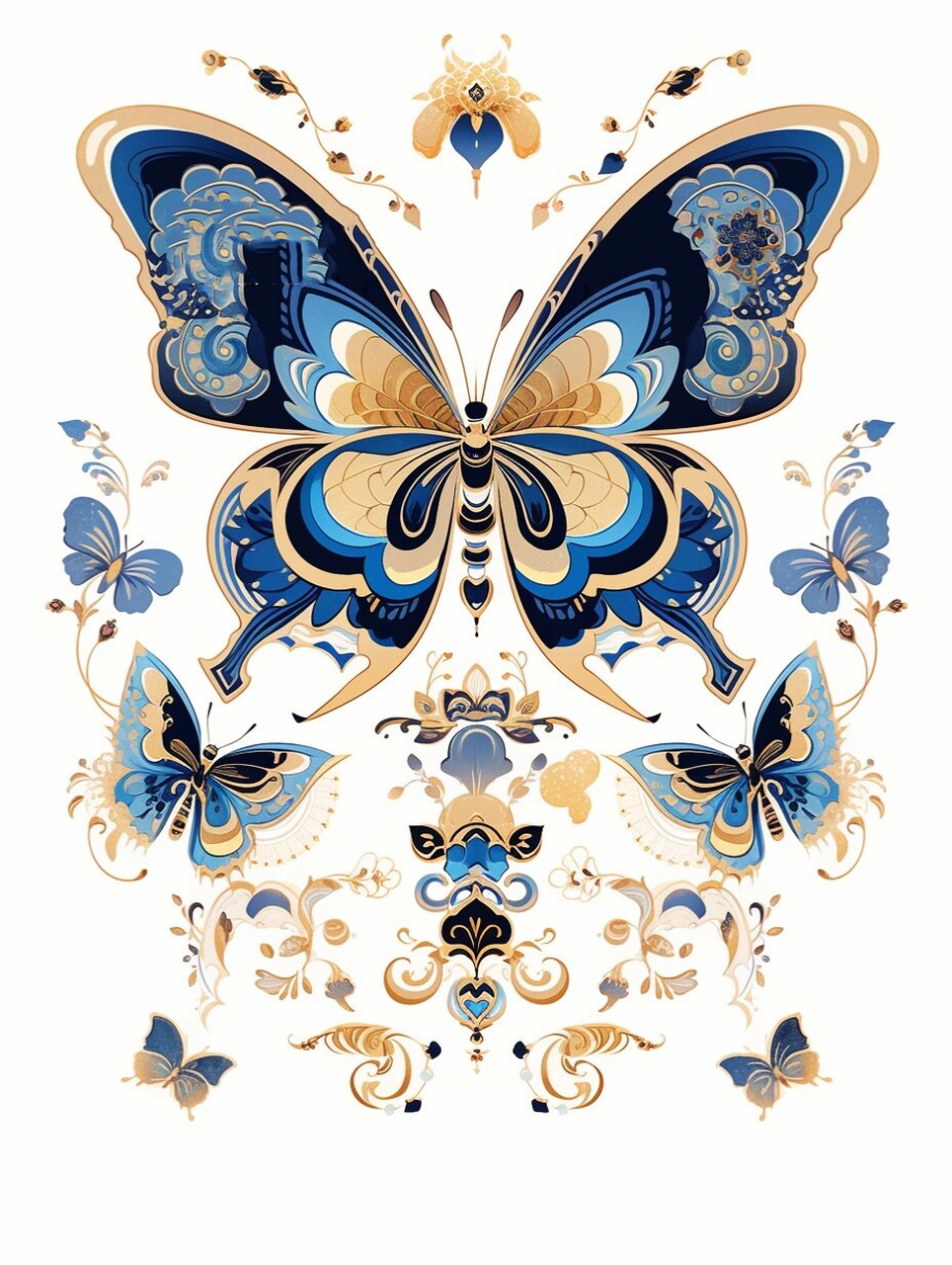 蝴蝶纹样更新 | 东方元素 敦煌元素纹样设计 蝴蝶纹样更新进行时 近期