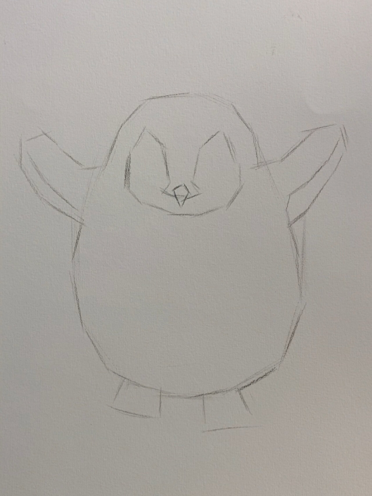 素描动物教学(企鹅篇)附详细过程图