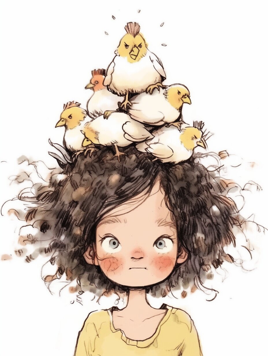 鸡窝头女孩 今天没洗头,可以算是人间油物吗 0202020202