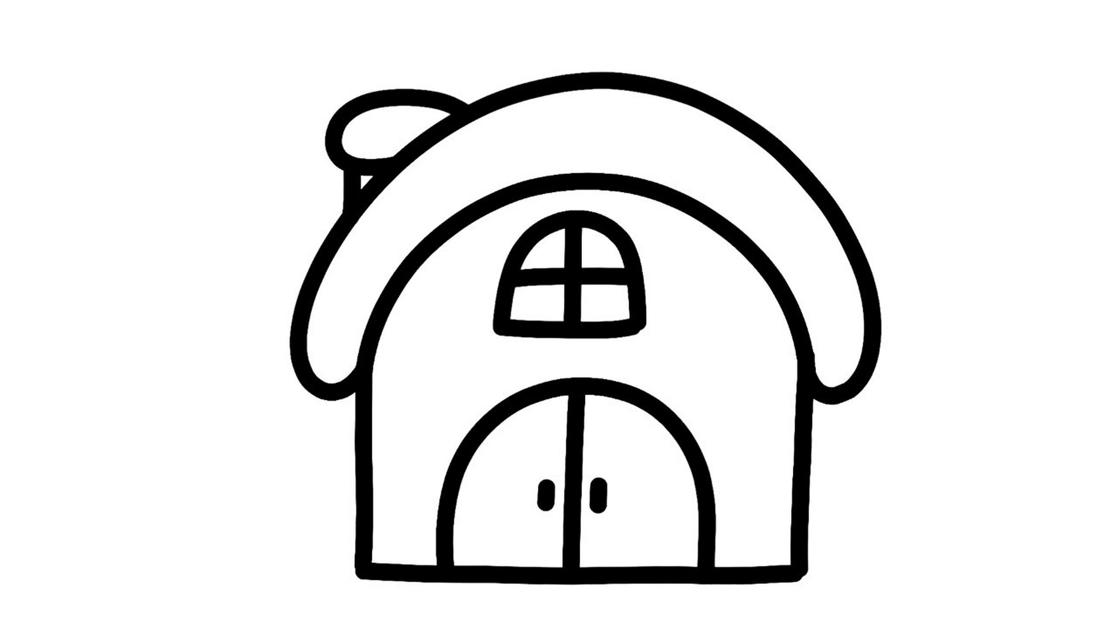 小房子简笔画 简单图片