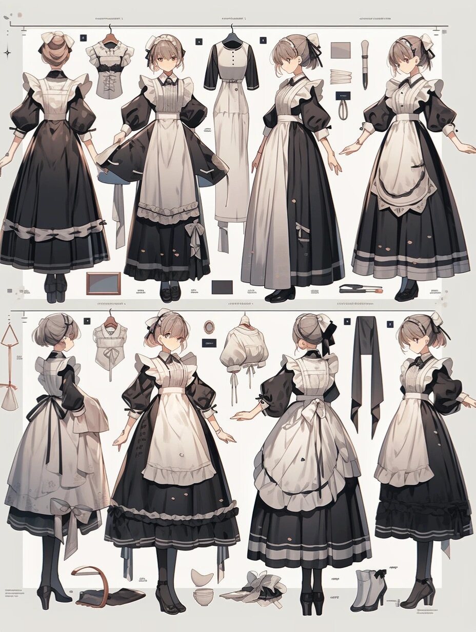 各种女仆服样式