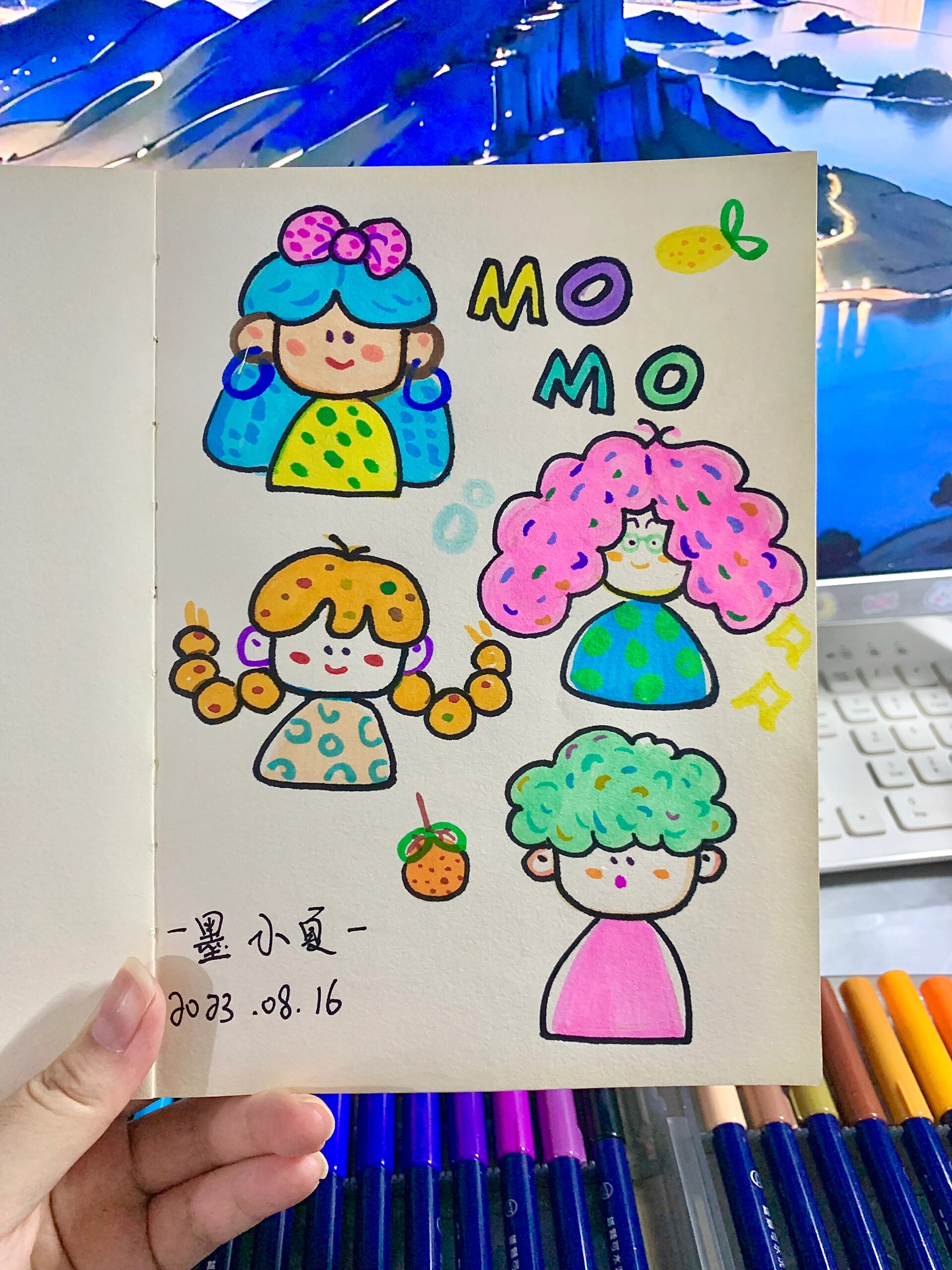 100个简笔画|水彩笔涂鸦|附步骤图