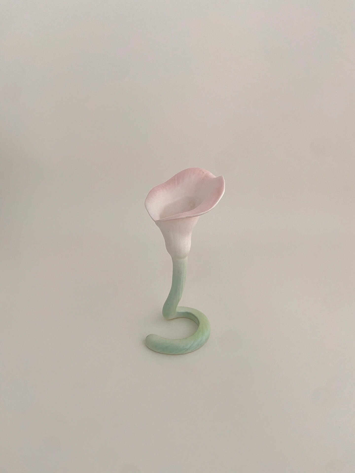 马蹄莲小雕塑,中古款.
