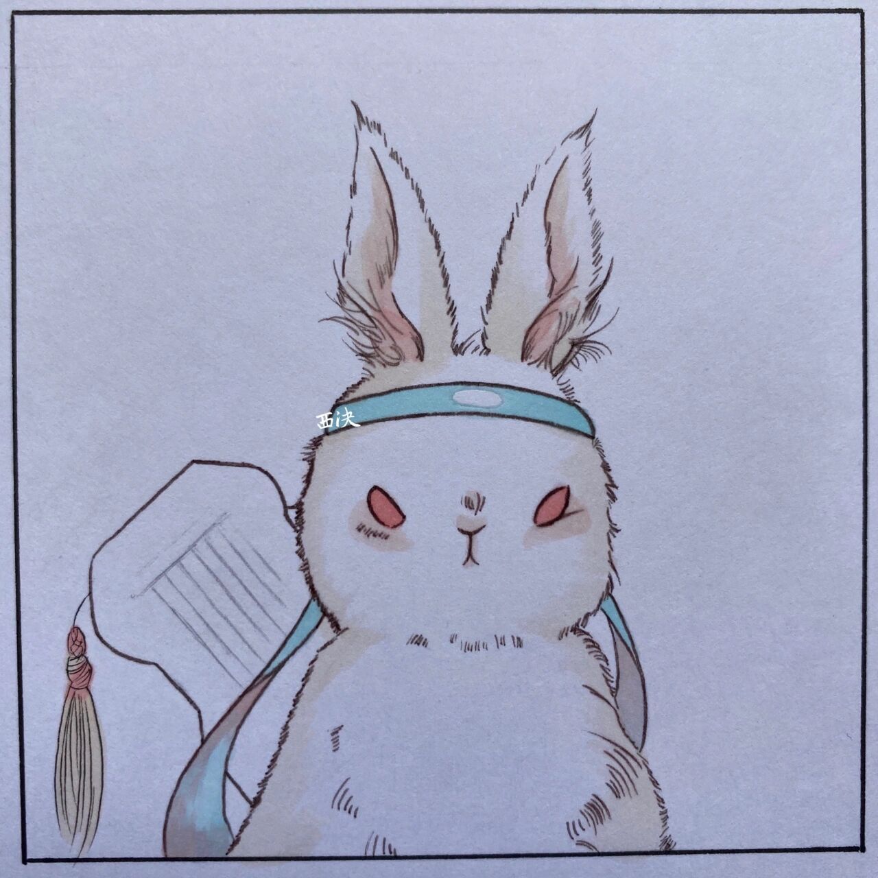 魔道祖师手绘萌兔子图片