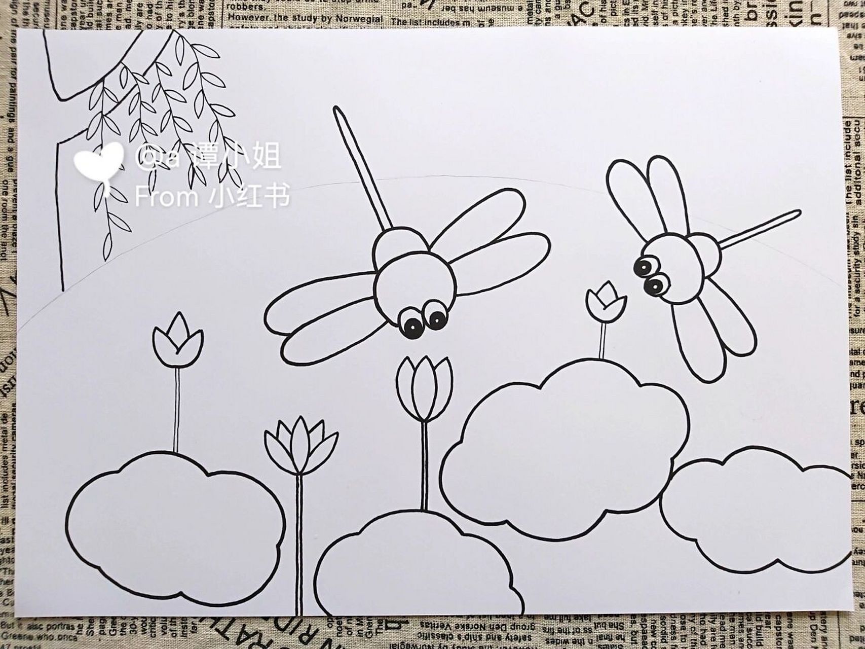 《小池》 古诗《小池》配画 泉眼无声惜细流 树荫照水爱晴柔 小荷才露