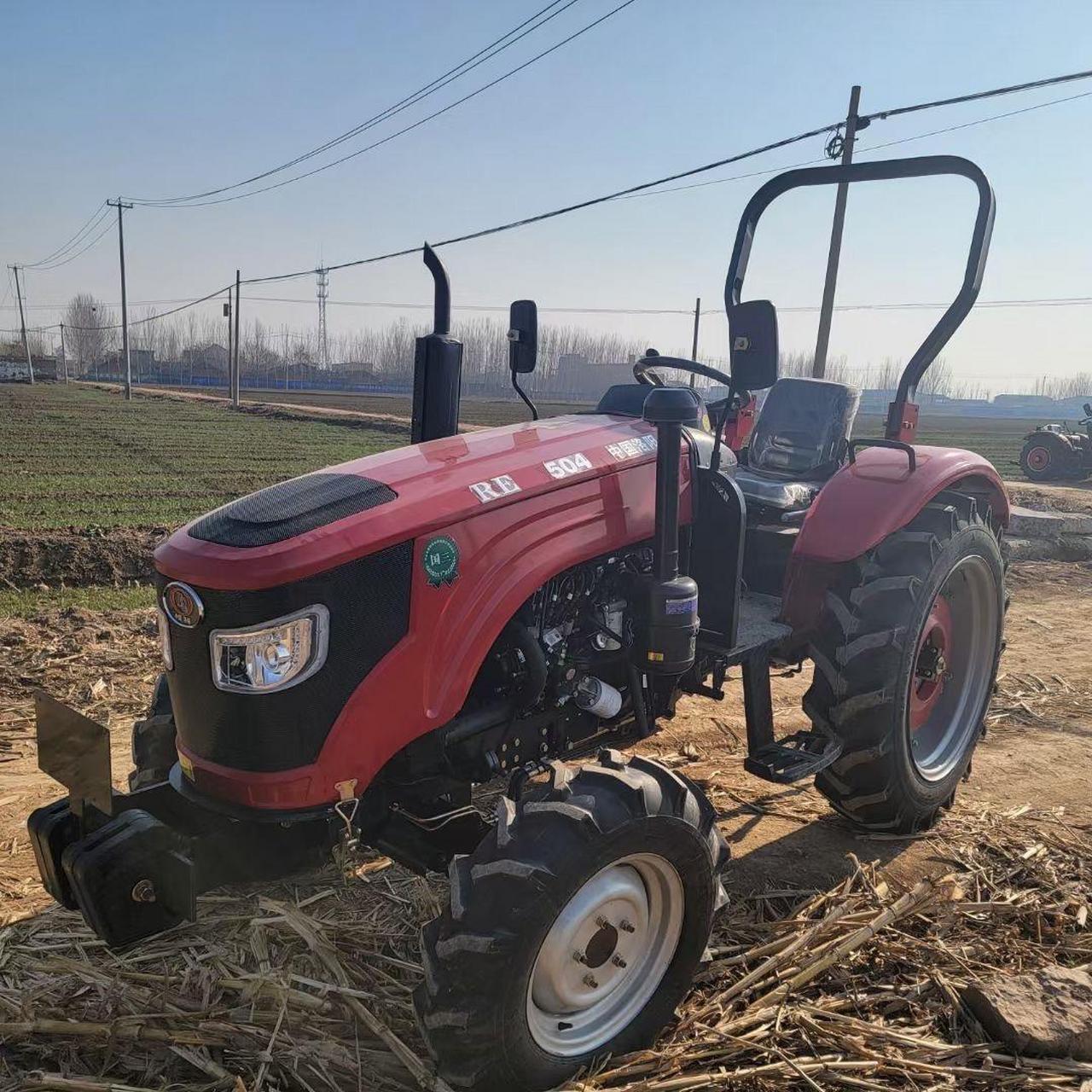 全新中国洛阳504拖拉机,28大后轮强压多路阀,一汽解放锡柴四缸大缸径