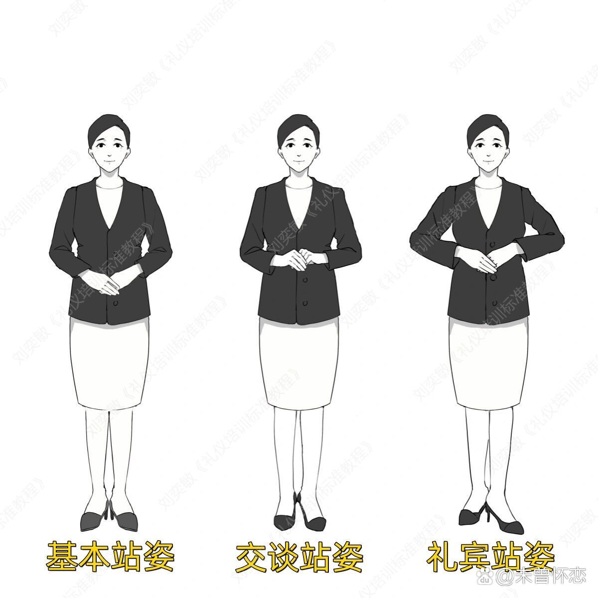 97礼仪培训师一定要掌握的三种礼仪站姿